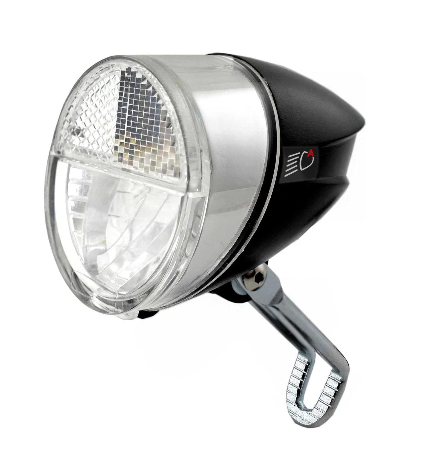 NEAN LED Dynamo Bicycle Light 30 Lux | Automatic & Parking Light | StVZO Approved Front Lamp - Black - Buy Online on SooperMarket.com