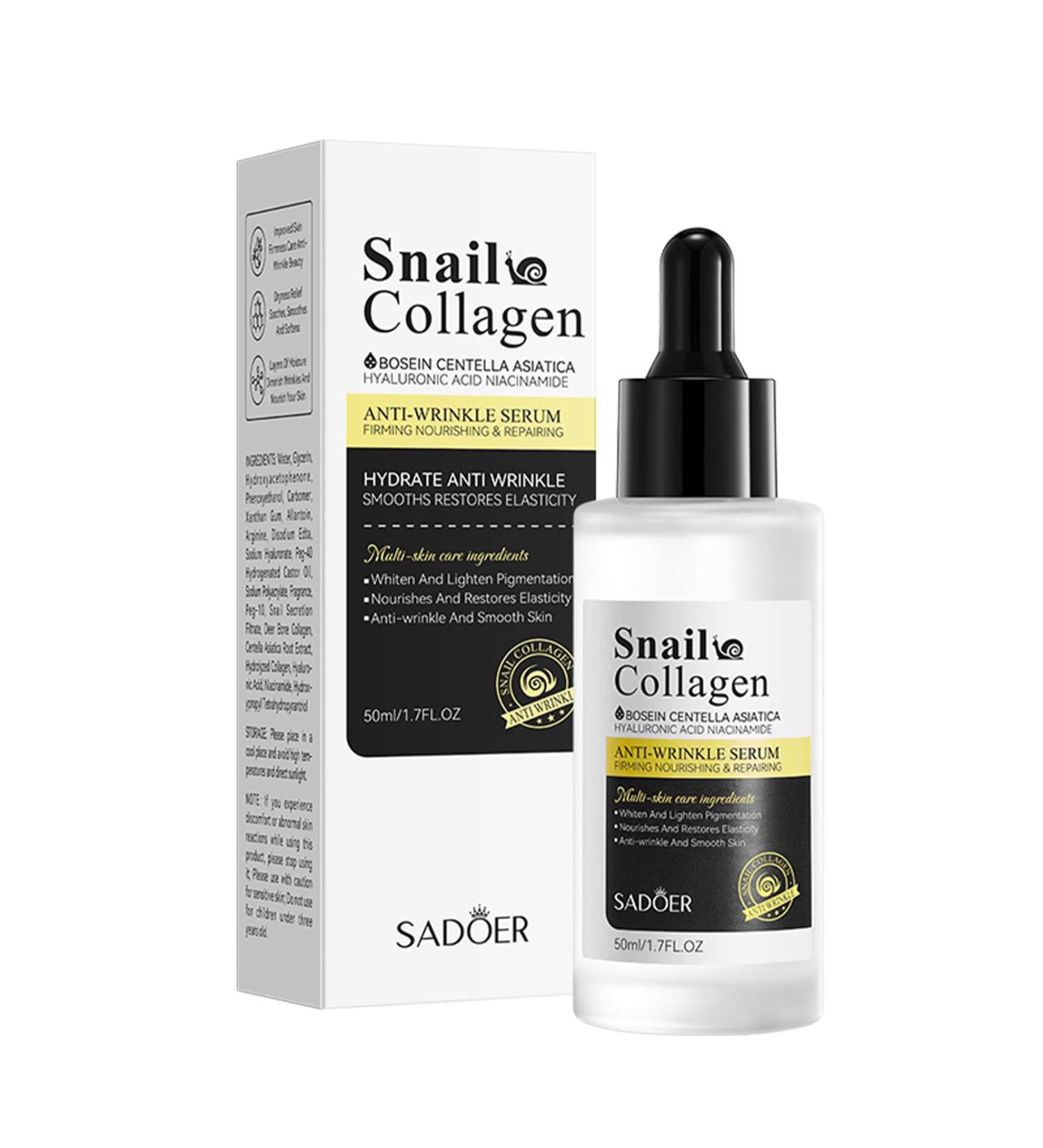 Snail Oil Snail Face Serum Snail Mucin Essence Snail Mucin Face Cream for Anti Wrinkle Hydrating Hyaluronic Acid Serum Niacinamide Serum Moisturzing Body Face Oils and Serums - Buy Online on SooperMarket.com