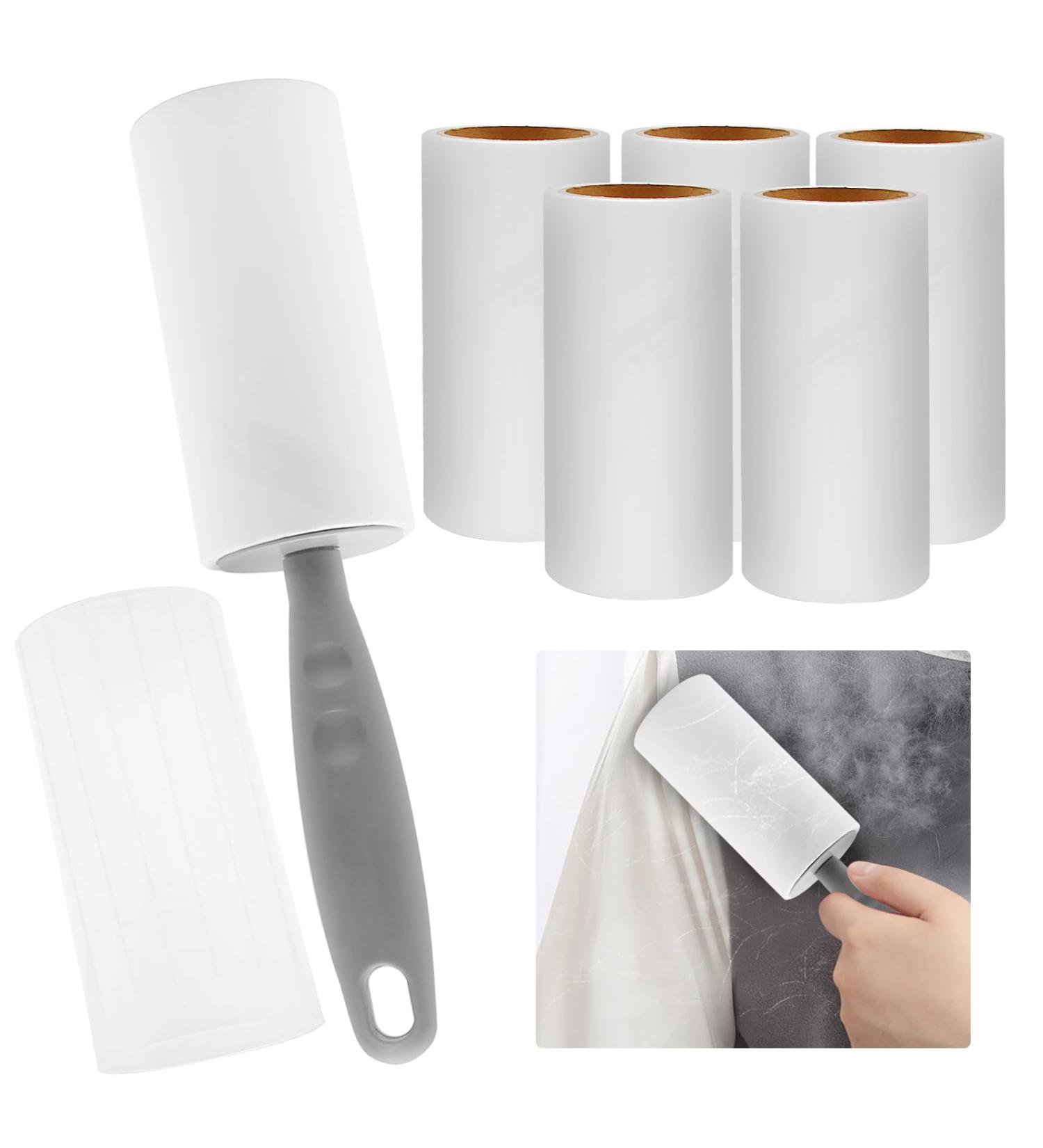 Lint Rollers 360 Sheets lint rollers for pet hair Lint Roller for Clothes Sticky Roller Lint Remover Roller with 1 Handle & 6 Refills Pet Hair Remover Roller brush for Carpet Sofa Fluff Remover. - Buy Online on SooperMarket.com