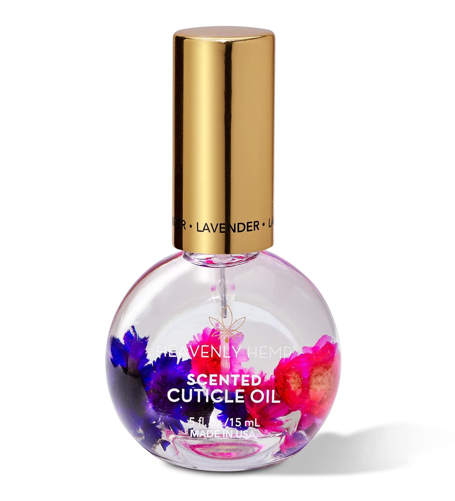 Blossom Heavenly Hemp Lavender Cuticle Oil - Hydrating, Moisturizing, Strengthening - Made in USA - 0.42 fl oz - Buy Online on SooperMarket.com