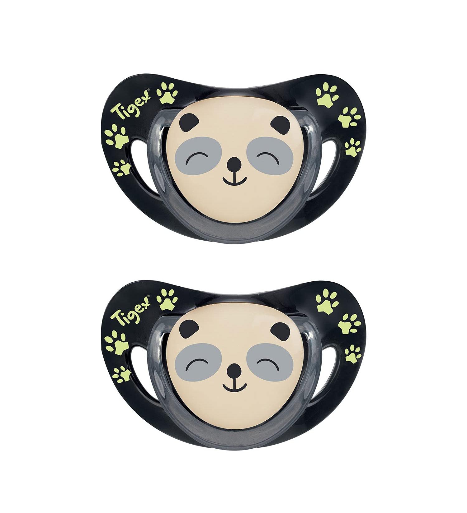 Tigex Smart Night Pacifiers 2-Pack | Luminous for 18+ Months | International Shipping Available - Buy Online on SooperMarket.com