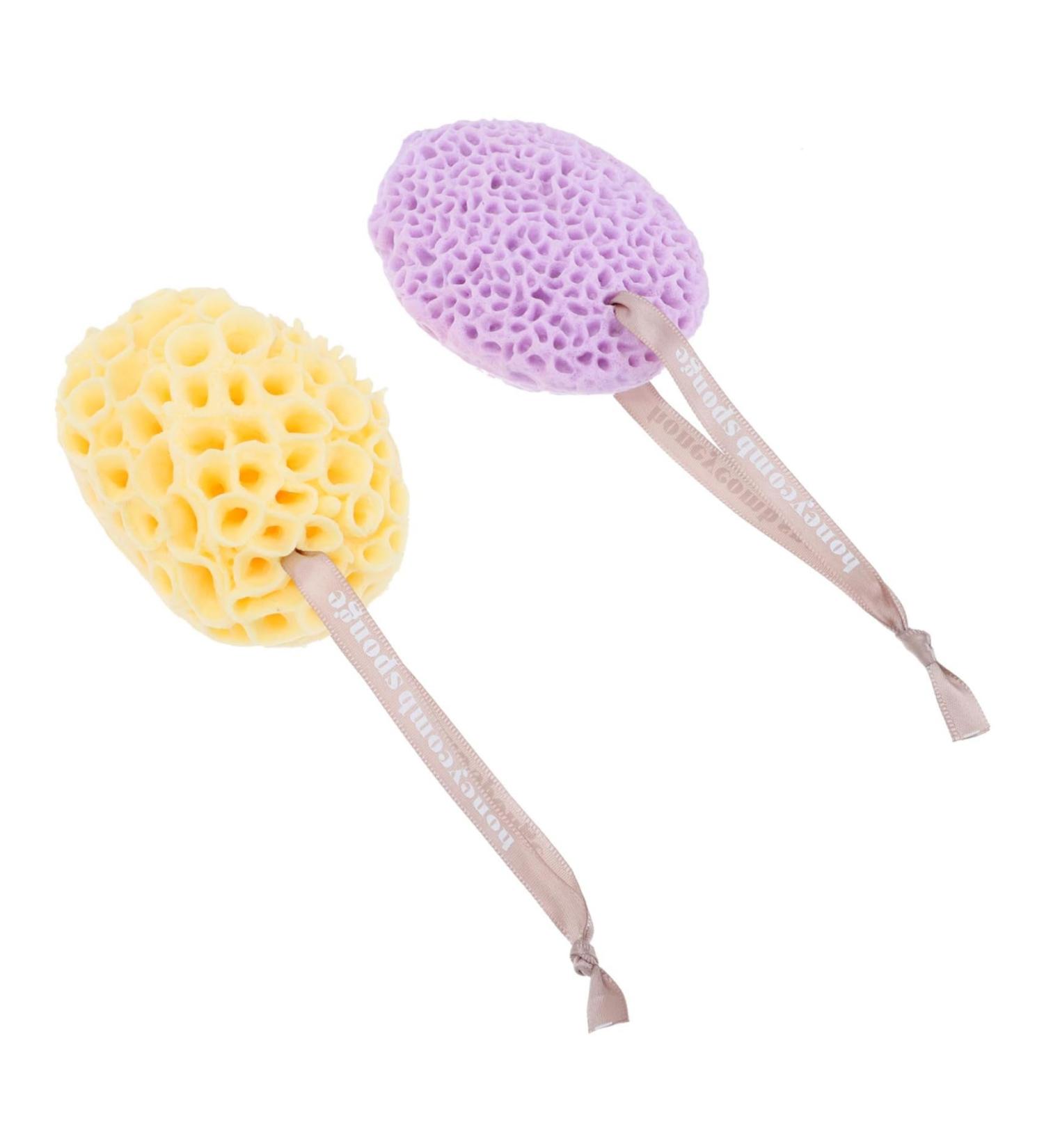 NOLITOY 4 Pcs Bath Ball Loofah Sponge - Honeycomb Shower Exfoliating Scrubbers for Baby & Skin-Friendly Cleaning Supplies - Buy Online on SooperMarket.com