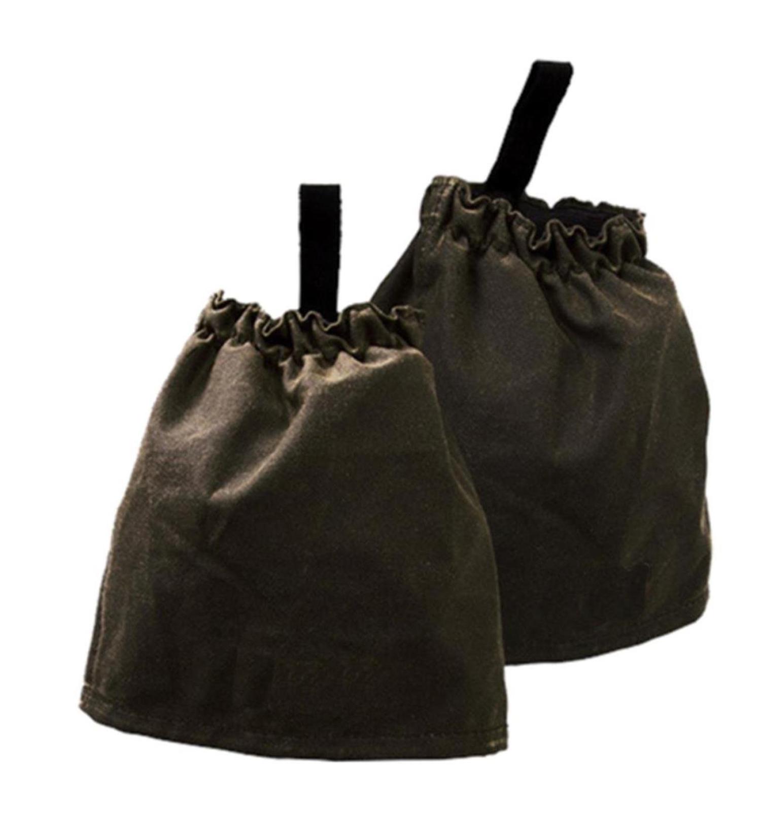 KAKADU shoe protection overshoes made of oilskin in black & brown - keeps insects and dirt away Black One size