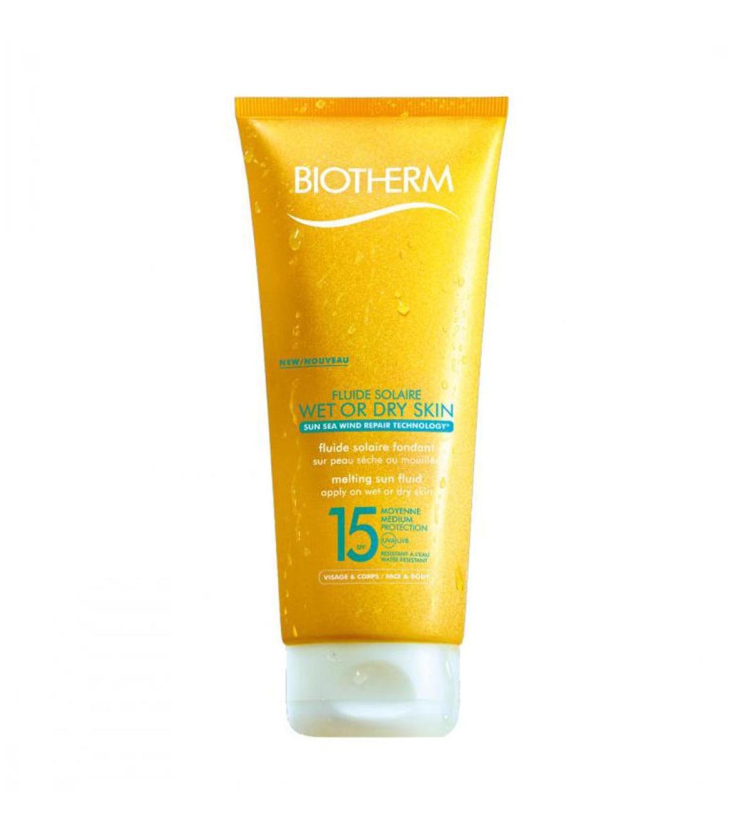Biotherm Fluide Solaire SPF 15 Sun Fluid for Face and Body - Water Resistant - 6.76 oz - Buy Online on SooperMarket.com