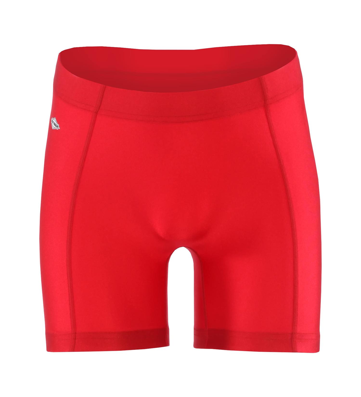 Matman Performance Compression Shorts - Red, Made in USA (4X-Small) | Men's Boys Nylon Spandex - Buy Online on SooperMarket.com