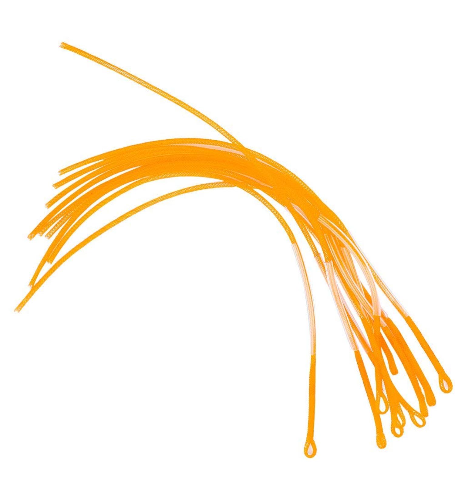 10Pcs Yellow 30LB 50LB Fly Fishing Line Loops Connector - Braided Tackle Accessories for Enhanced Fishing Performance - Buy Online on SooperMarket.com