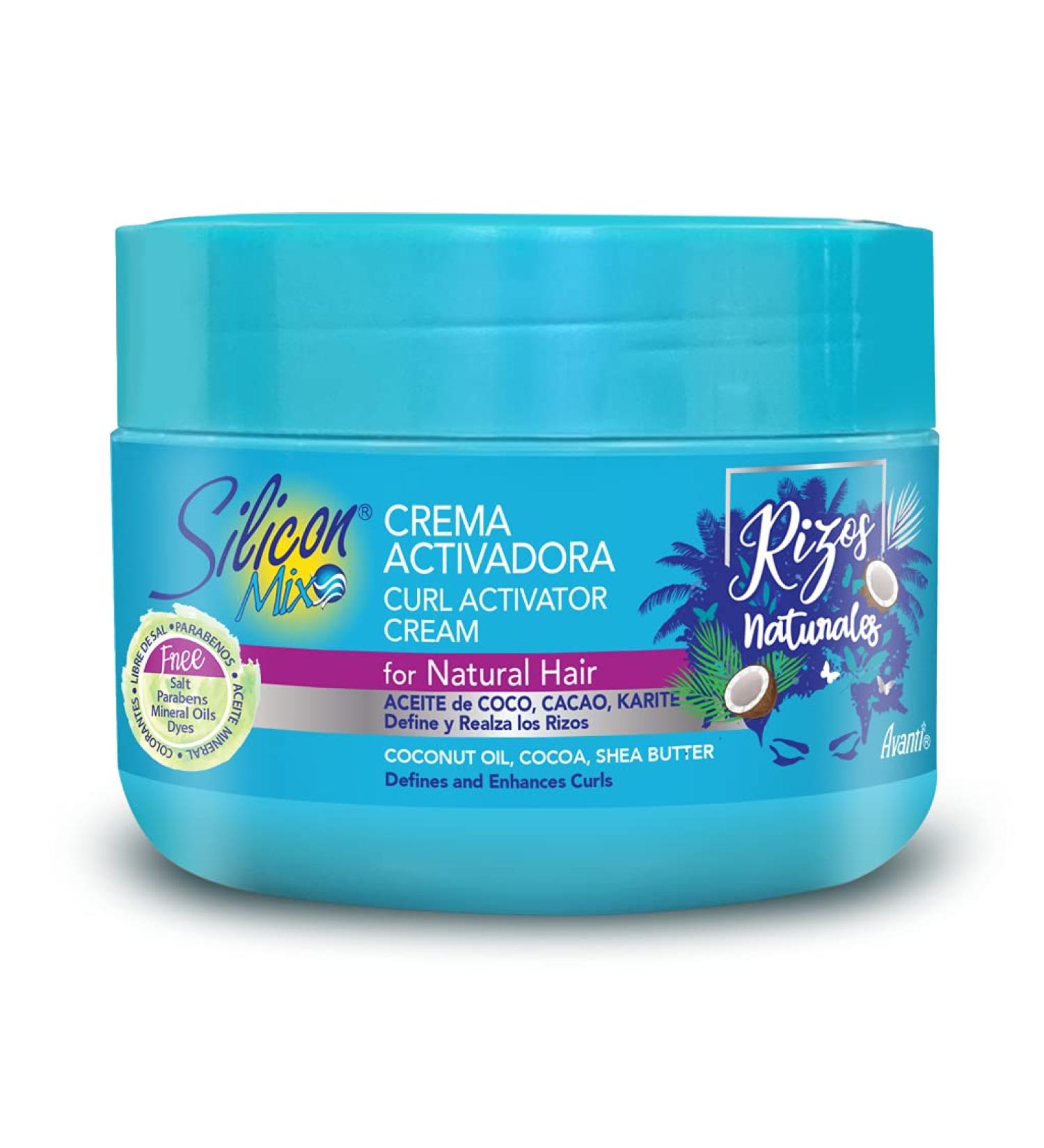 SILICON MIX CURL ACTIVATOR CREAM FOR NATURAL HAIR | RIZOS NATURALES| FOR CURLY AND AFRO HAIR | 8 Oz