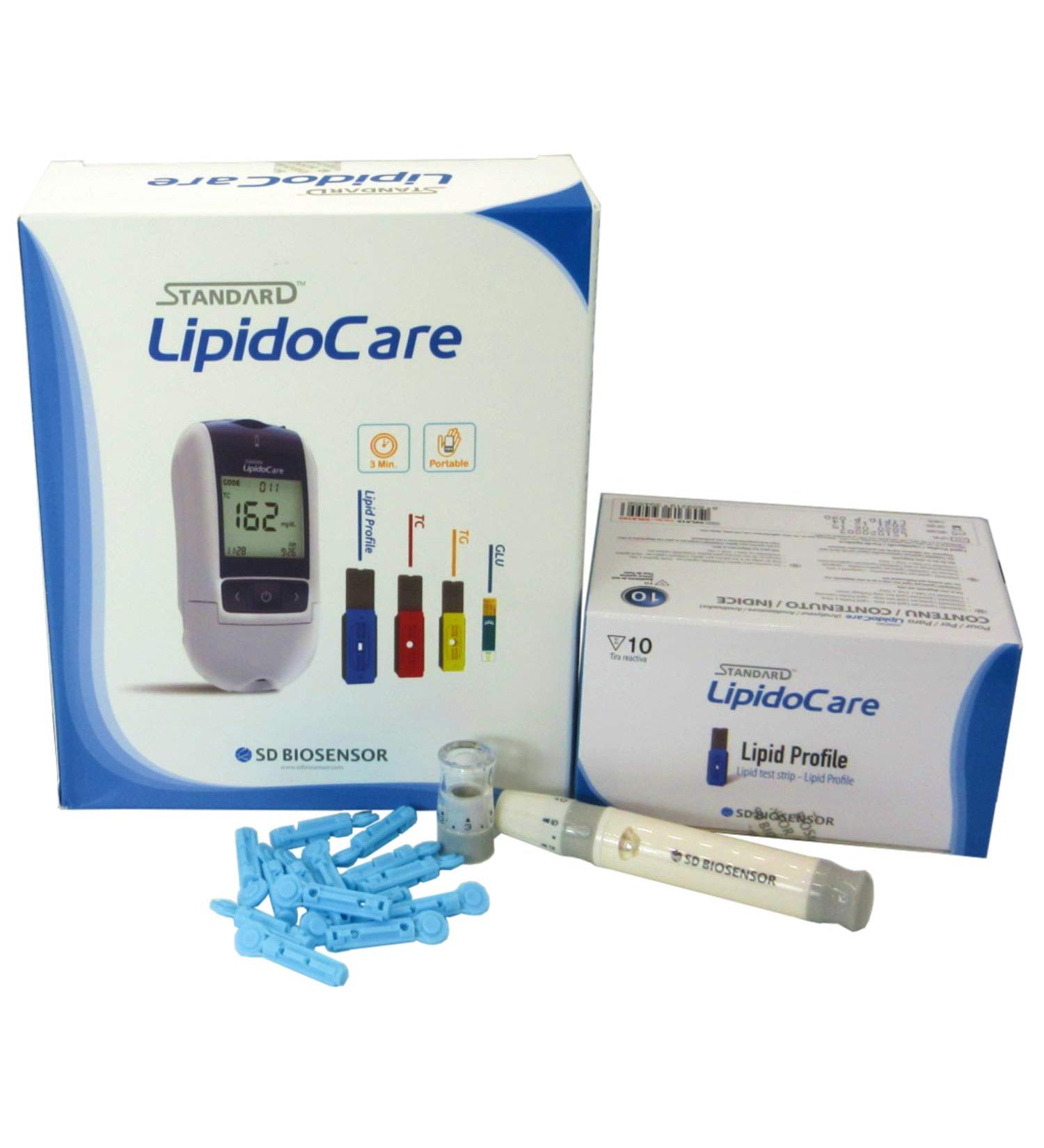 LipidoCare Meter + Lipid Profile Test Strips + Lancing Device and Lancets Meter + Lipid Strips + Lancets & Lancing Device - Buy Online on SooperMarket.com