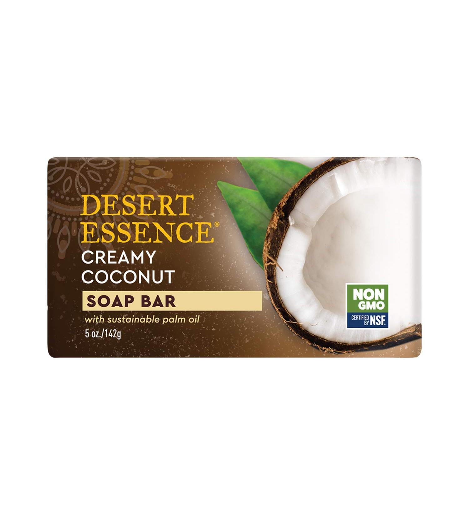 Desert Essence Creamy Coconut Soap Bar - 5 oz Natural Skincare - Buy Online on SooperMarket.com