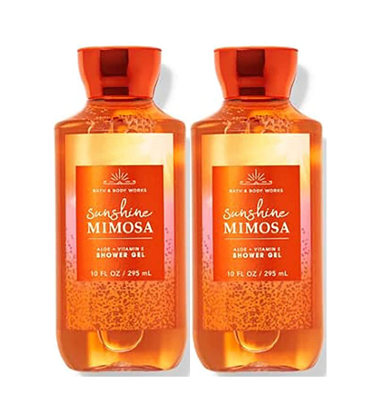 Bath & Body Works Sunshine Mimosa Shower Gel Gift Sets For Women 2 Pack (Sunshine Mimosa) 10.0 fluid_ounces 20.0 Ounce