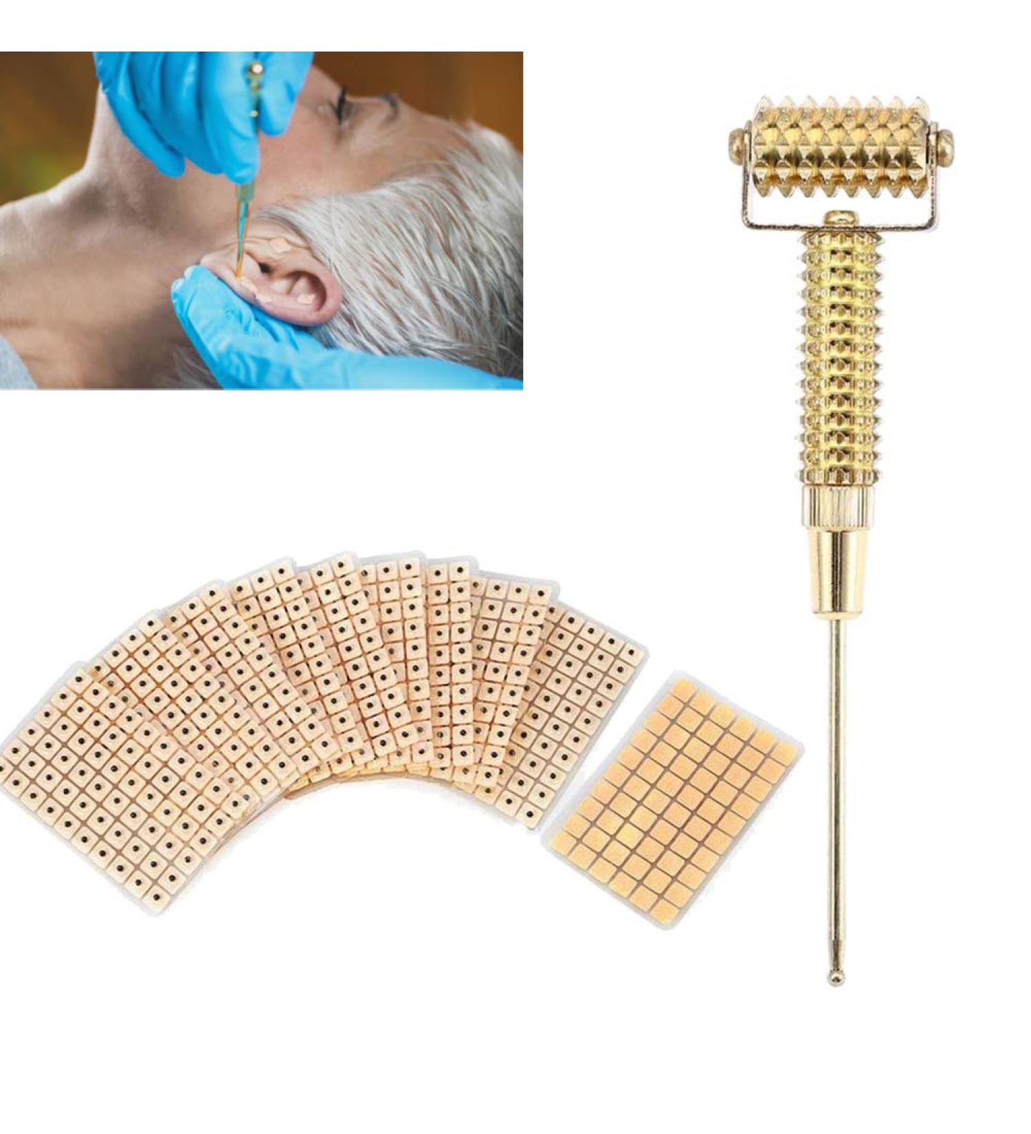 Acupuncture Points Probe & Ear Detector - Magnetic Acupressure Massage Roller (Golden) for Meridian Healing - Buy Online on SooperMarket.com