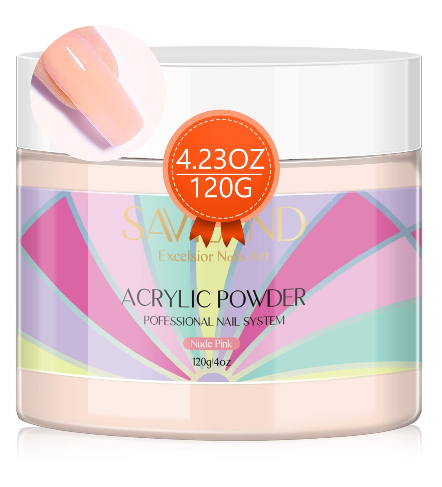 Saviland 120g Nudes Acrylic Powder - Professional Salon Quality for Nail Extension | 4.23oz Acrylic Nail Powder for French Nails - No Lamp Needed - Buy Online on SooperMarket.com