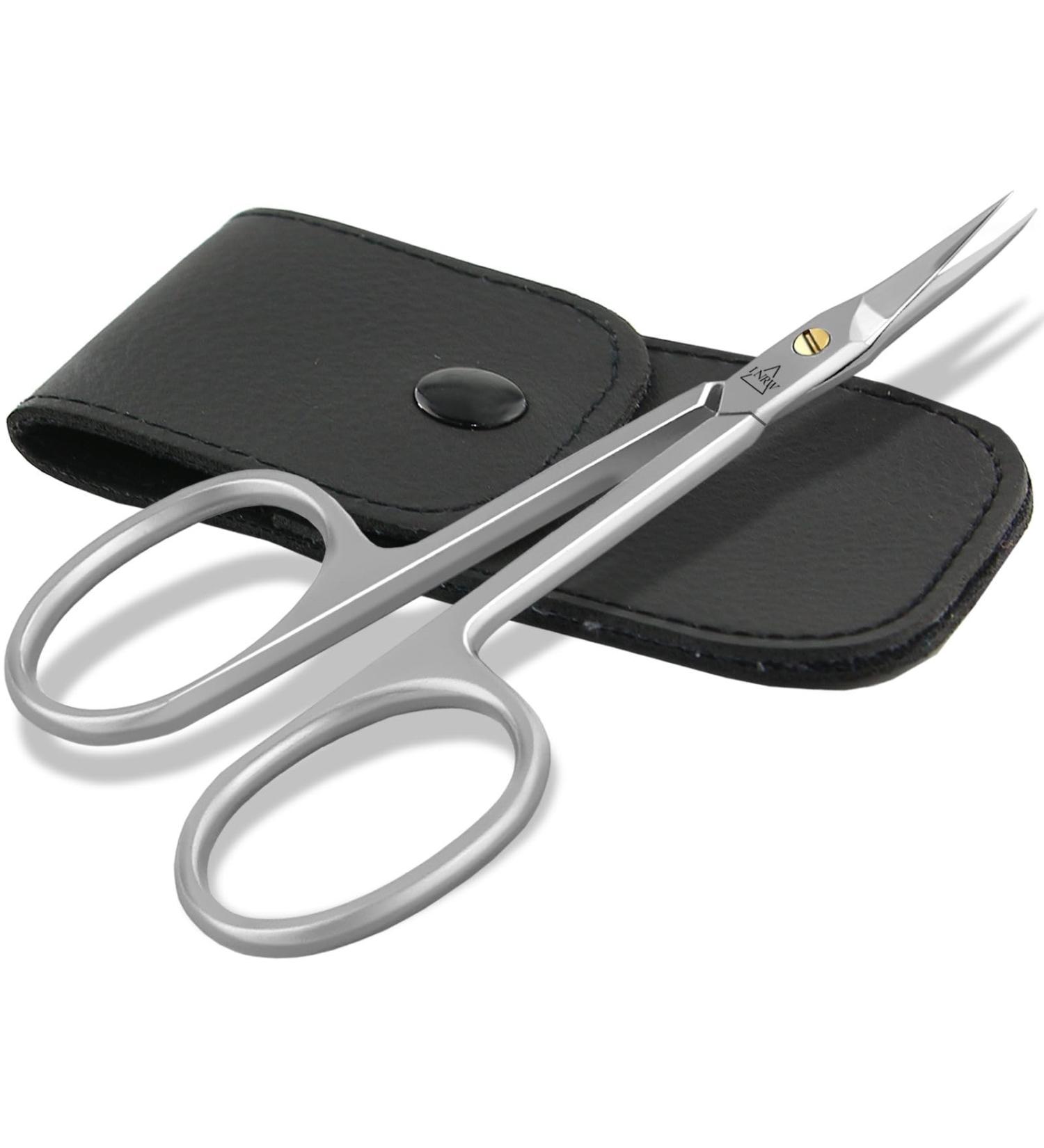 Buy Fine Cuticle Scissors & Skin Scissors - Stainless Steel Combination Scissors with Extra Fine Tip (8.5 cm) in Case - Ship Worldwide - Buy Online on SooperMarket.com