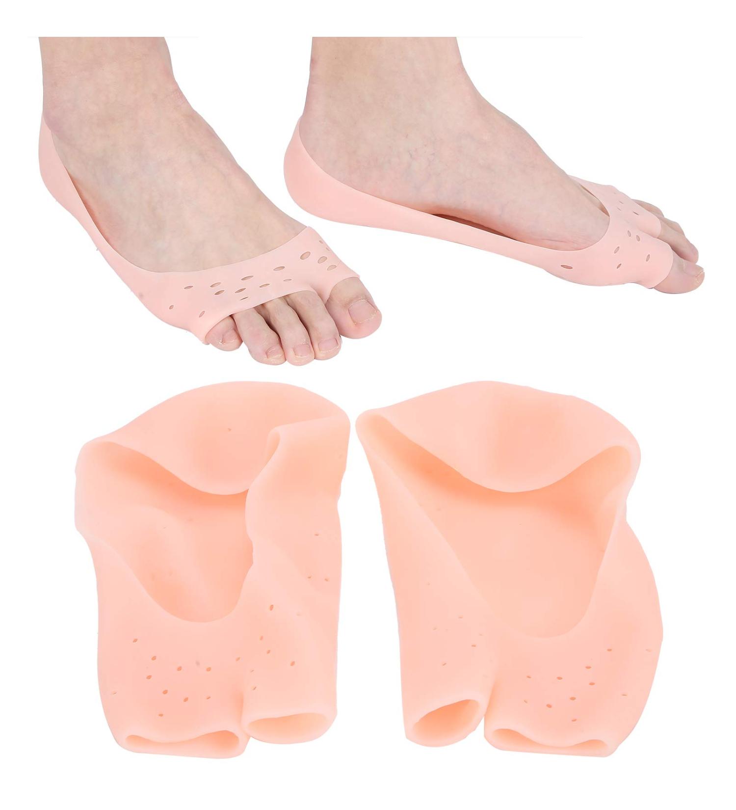 Moisturizing Silicone Socks & Gel Heel Protectors for Blisters Cracked Feet & Plantar Fasciitis International Shipping Available - Buy Online on SooperMarket.com