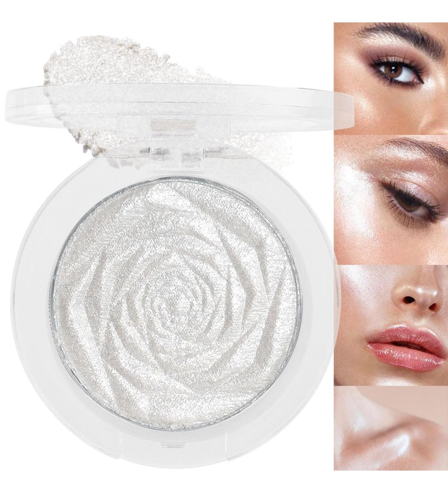 Pearl White Highlighter Makeup - Shimmer Glitter Diamond Eyeshadow Palette for Face & Body - EVpct 0.1 oz - Buy Online on SooperMarket.com