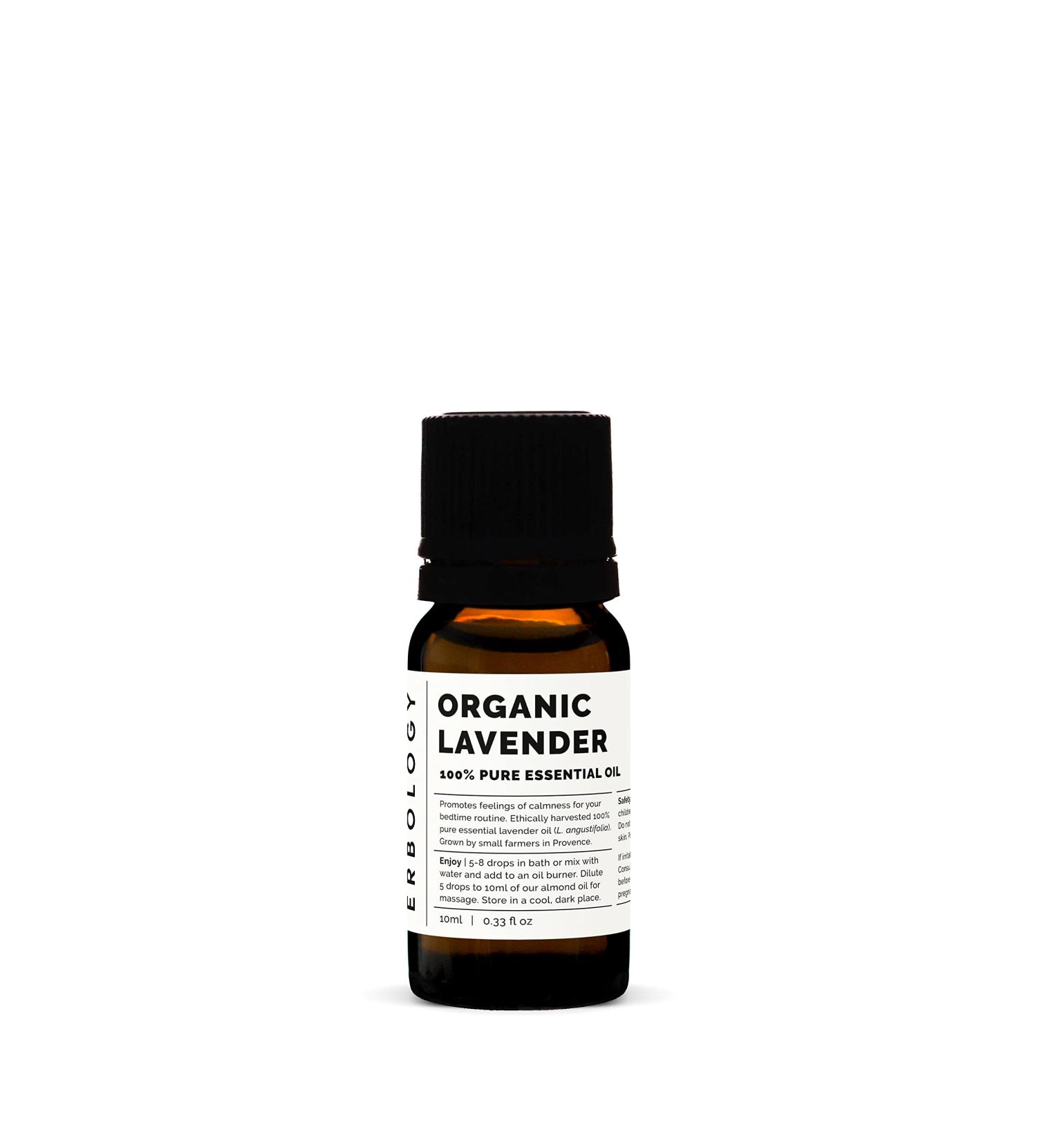 Organic Lavender Essential Oil 10ml - Relax & Destress - Sustainably Sourced from Provence, France - Buy Online on SooperMarket.com