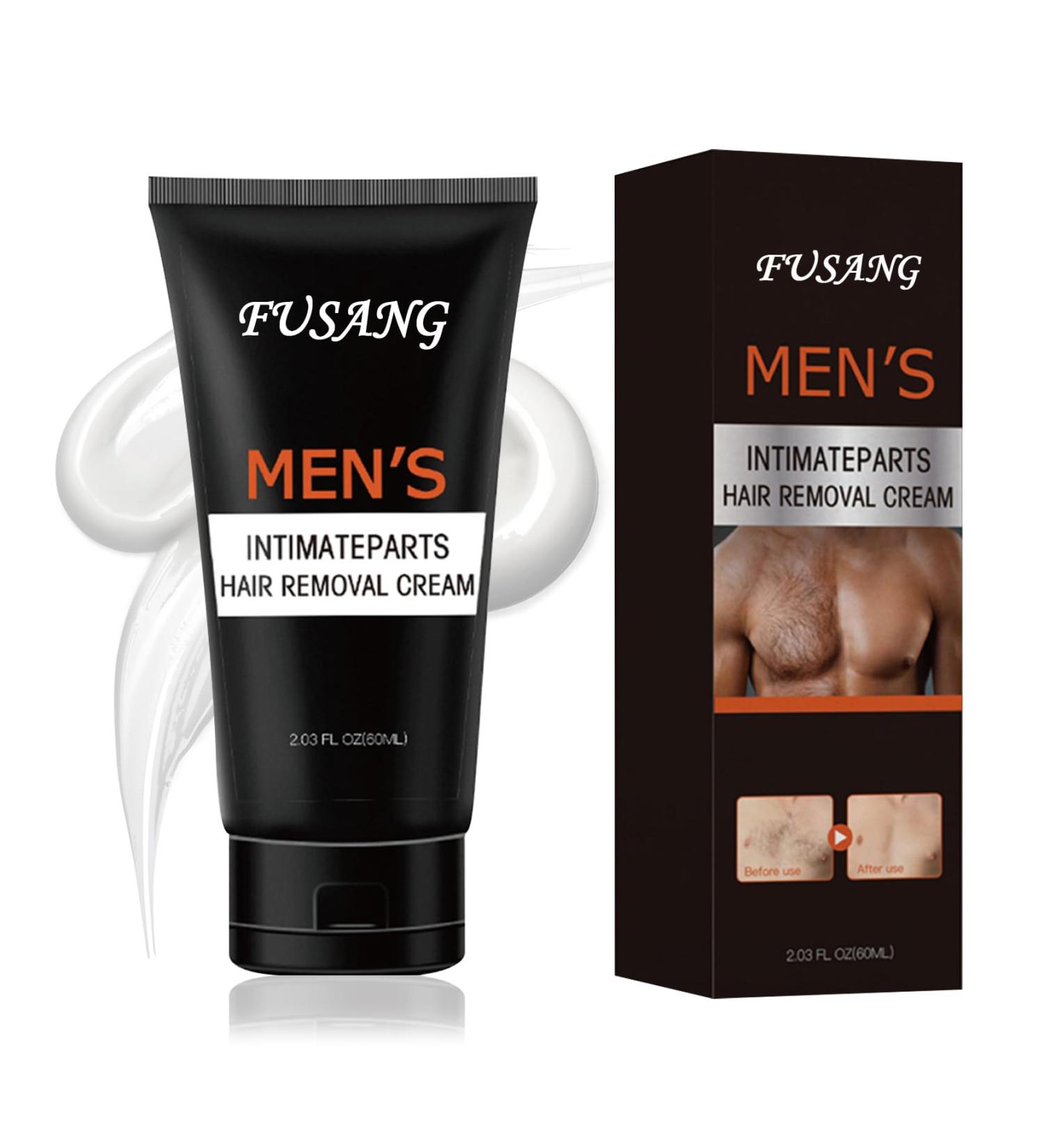Intimate Hair Removal Cream for Men | Easy Application & Durable Formula | Flawless Depilatory Cream for All Skin Types - Black Box - Buy Online on SooperMarket.com