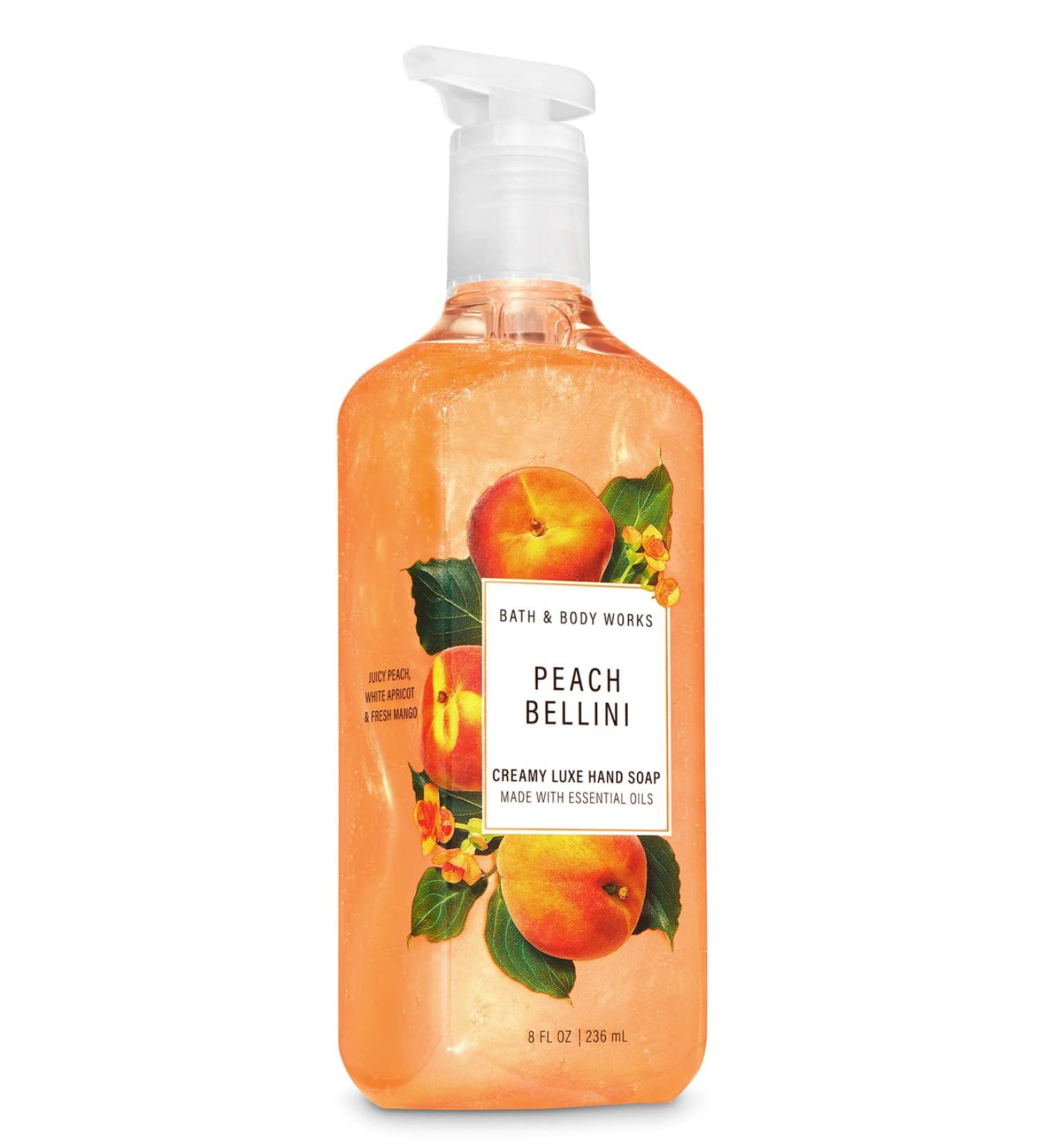 Bath and Body Works PEACH BELLINI Creamy Luxe Hand Soap - 8 Fl Oz - Buy Online on SooperMarket.com