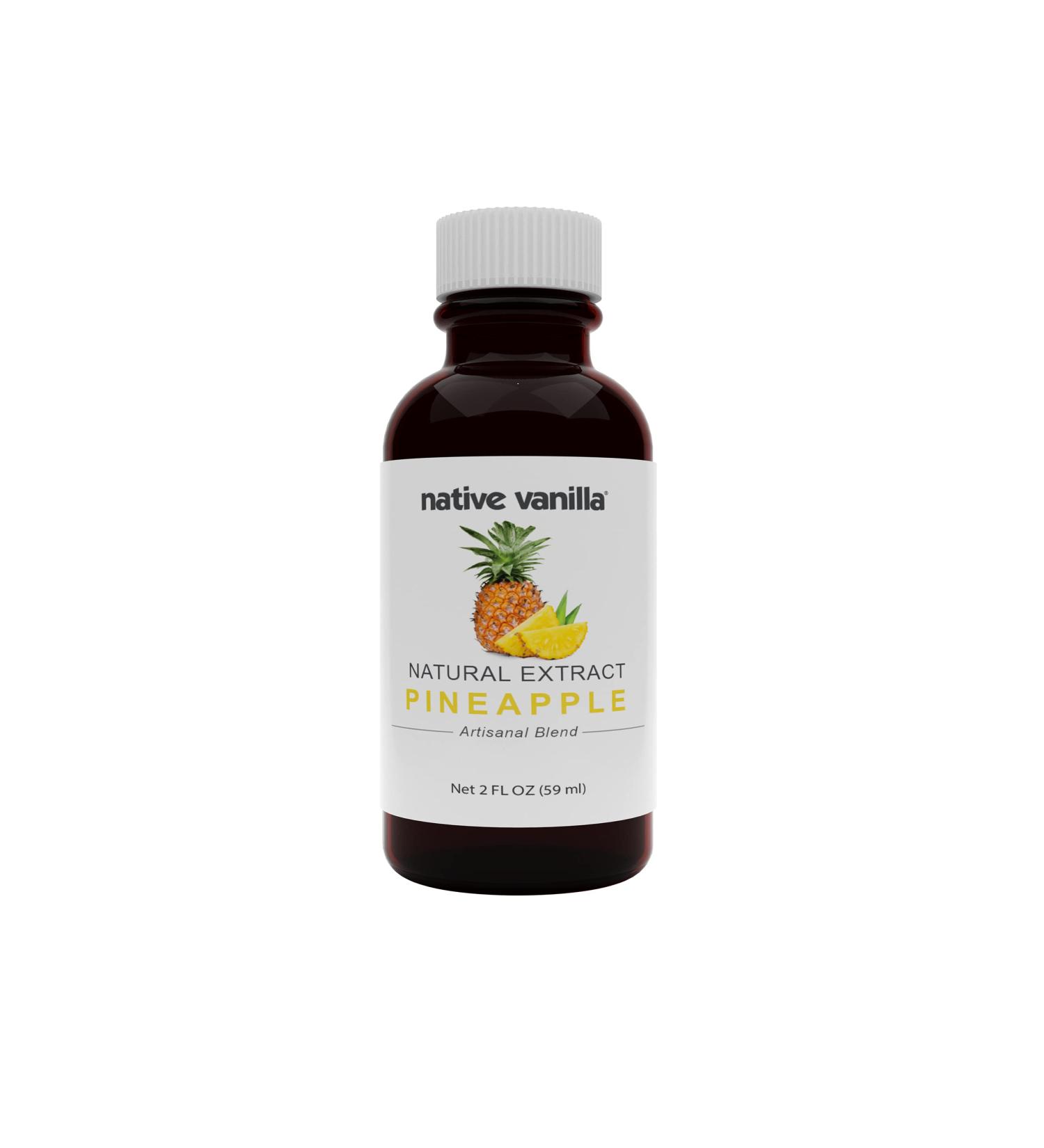 Native Vanilla Pure Pineapple Flavor 2 Fl Oz - Ideal for Cooking, Baking, and Dessert Crafting - Buy Online on SooperMarket.com
