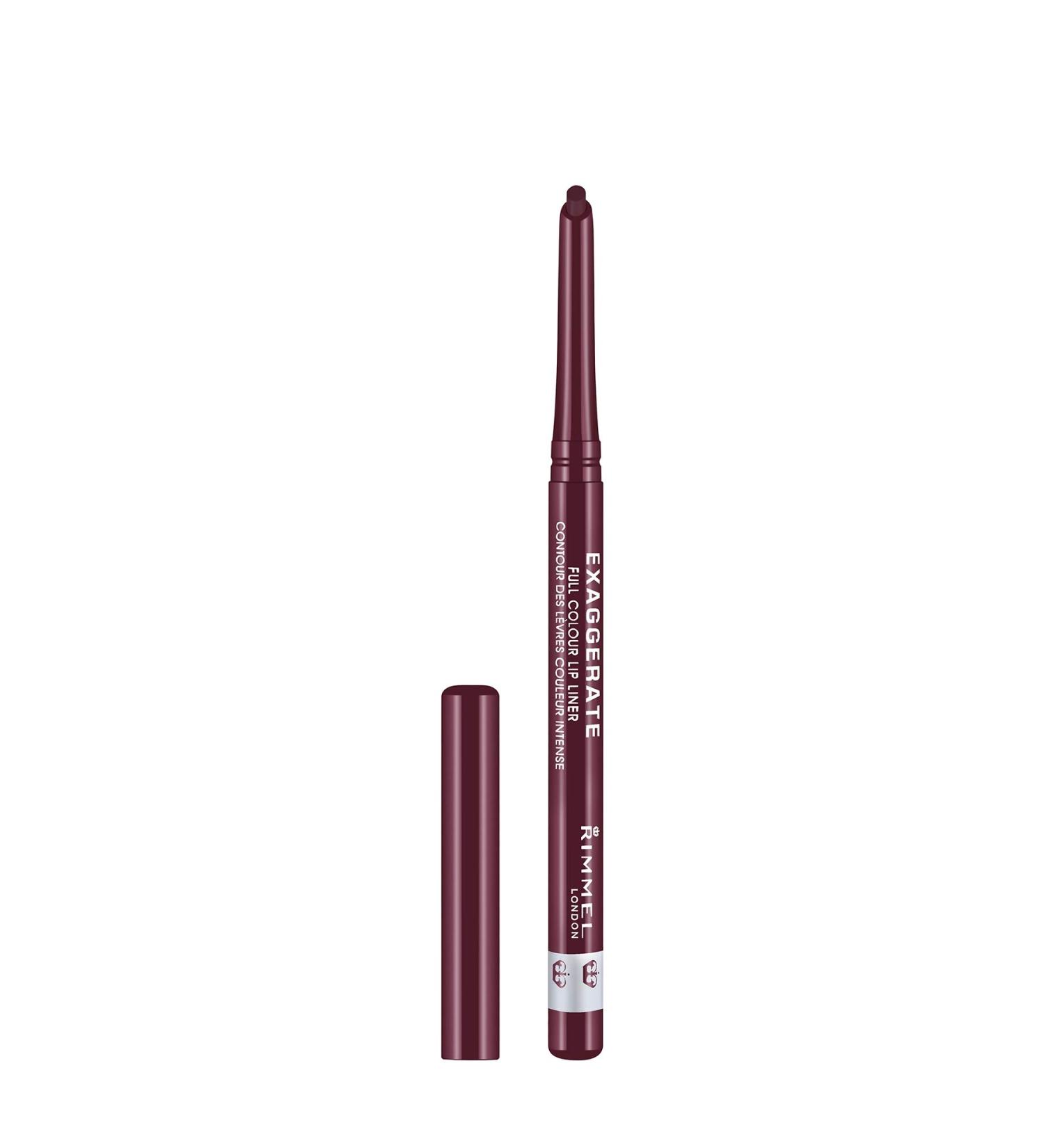 Rimmel Exaggerate Lip Liner in Obsession - 0.01 Fl Oz, Pack of 1 Count - Buy Online on SooperMarket.com