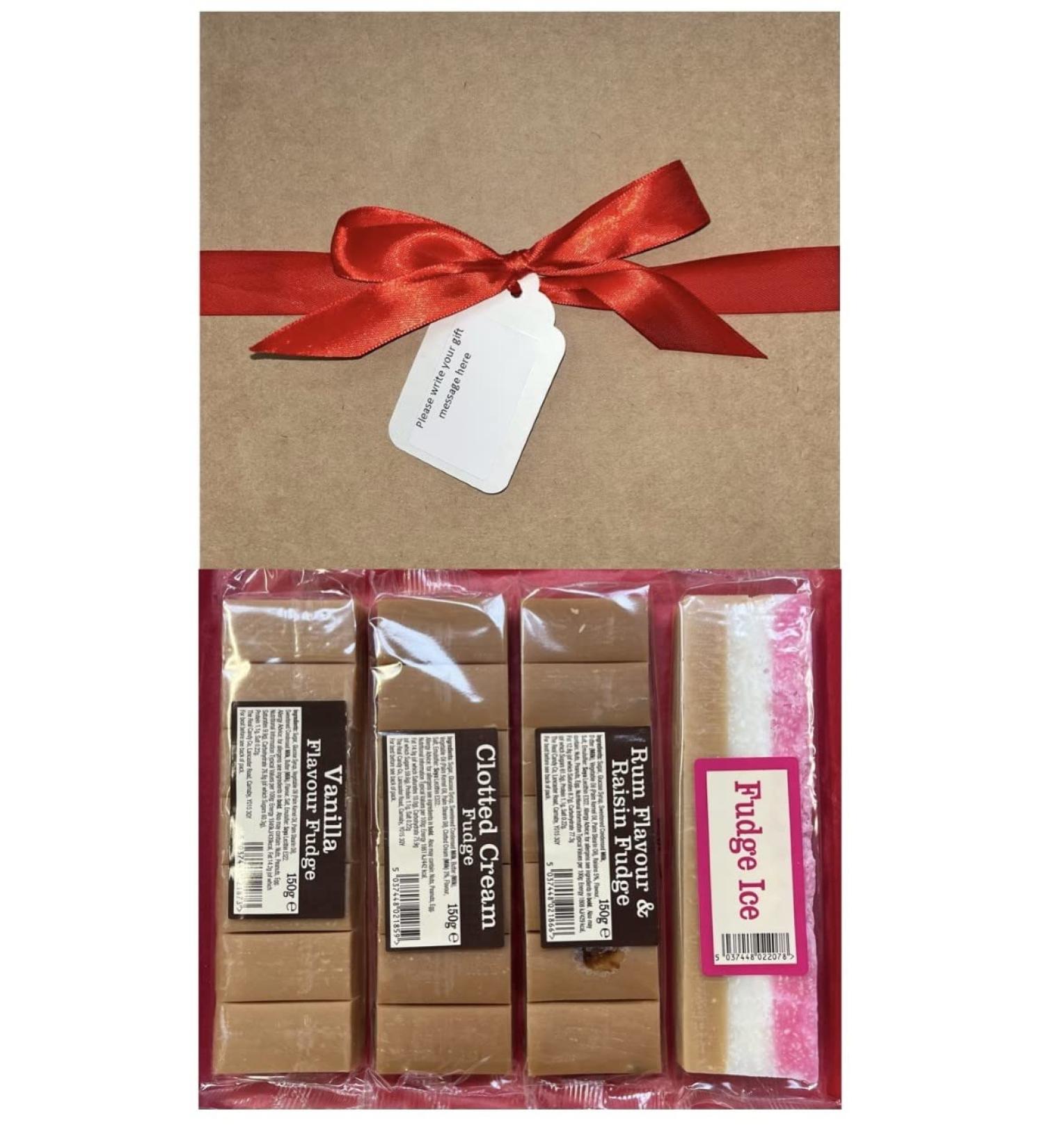 Fathers Day Real Candy Fudge Vanilla Rum Raisin Assortment Hamper Gift Sweet Box Present Great for All Occassions Birthday Easter alternative to egg - Buy Online on SooperMarket.com
