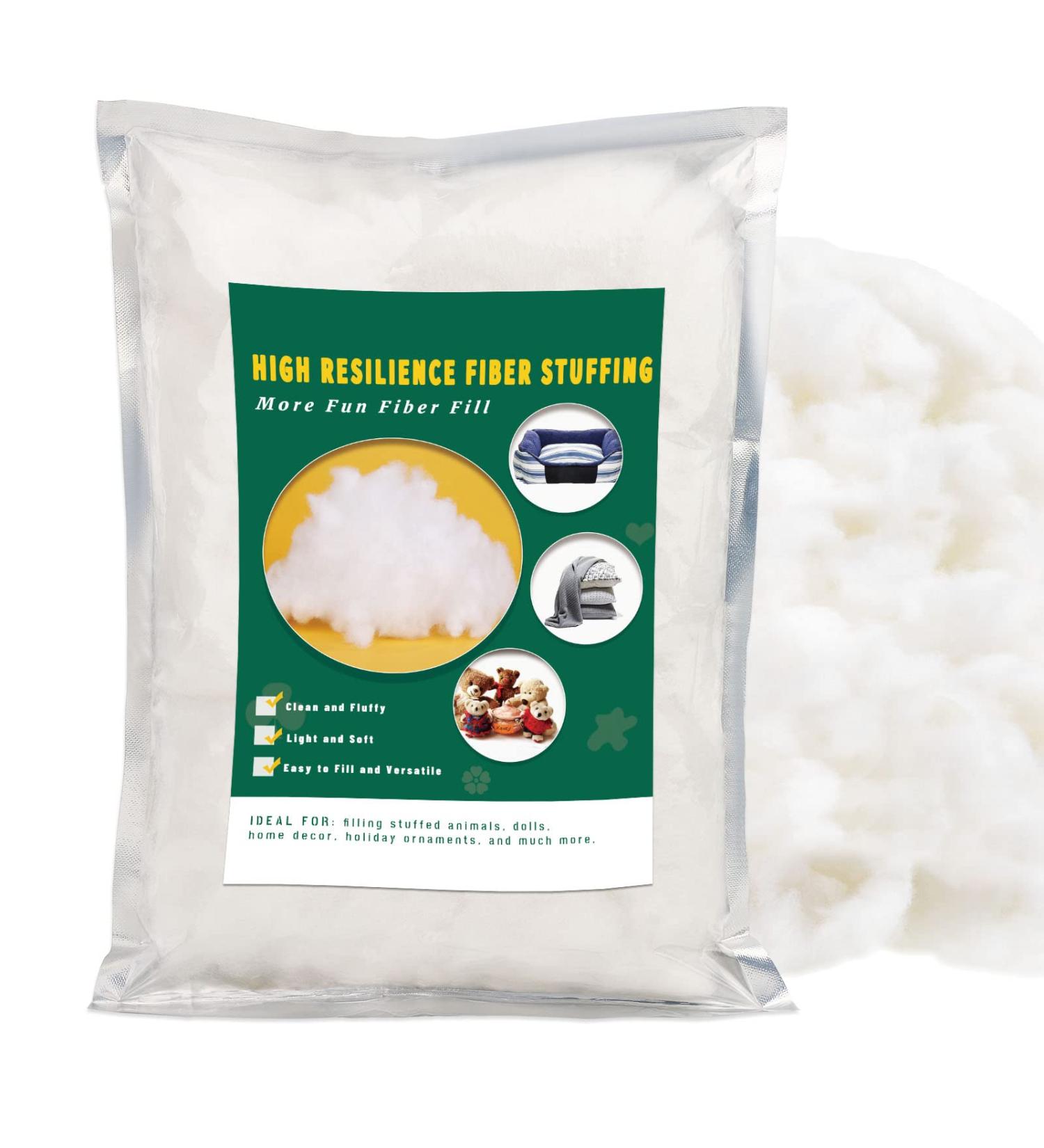 200g/7.1oz Premium Polyester Fiber Fill for Crafts, Pillows, and Stuffed Animals - Buy Online on SooperMarket.com