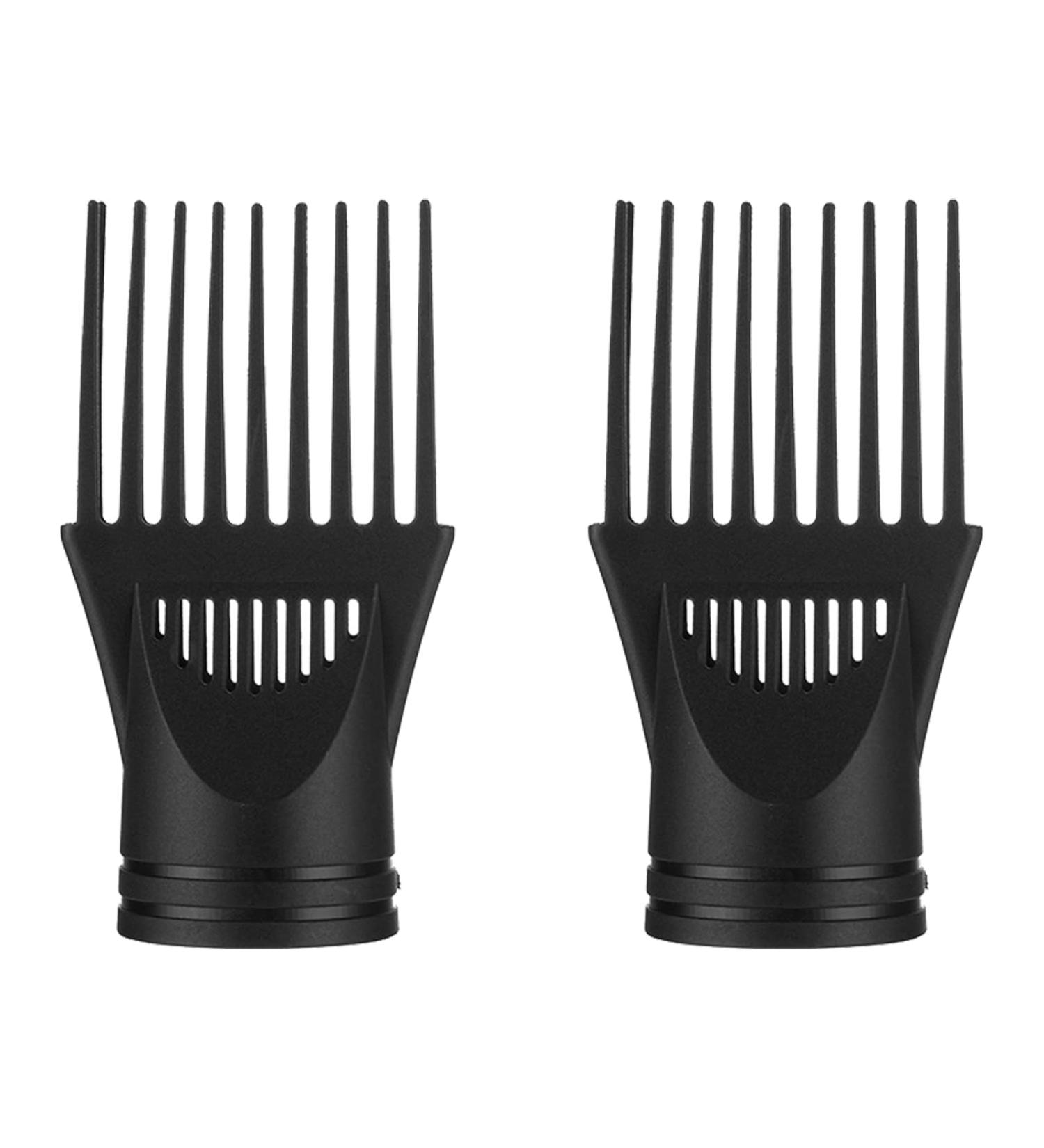 2 Pcs Hair Dryer Diffuser Comb Attachment Nozzles - Black - Buy Online on SooperMarket.com