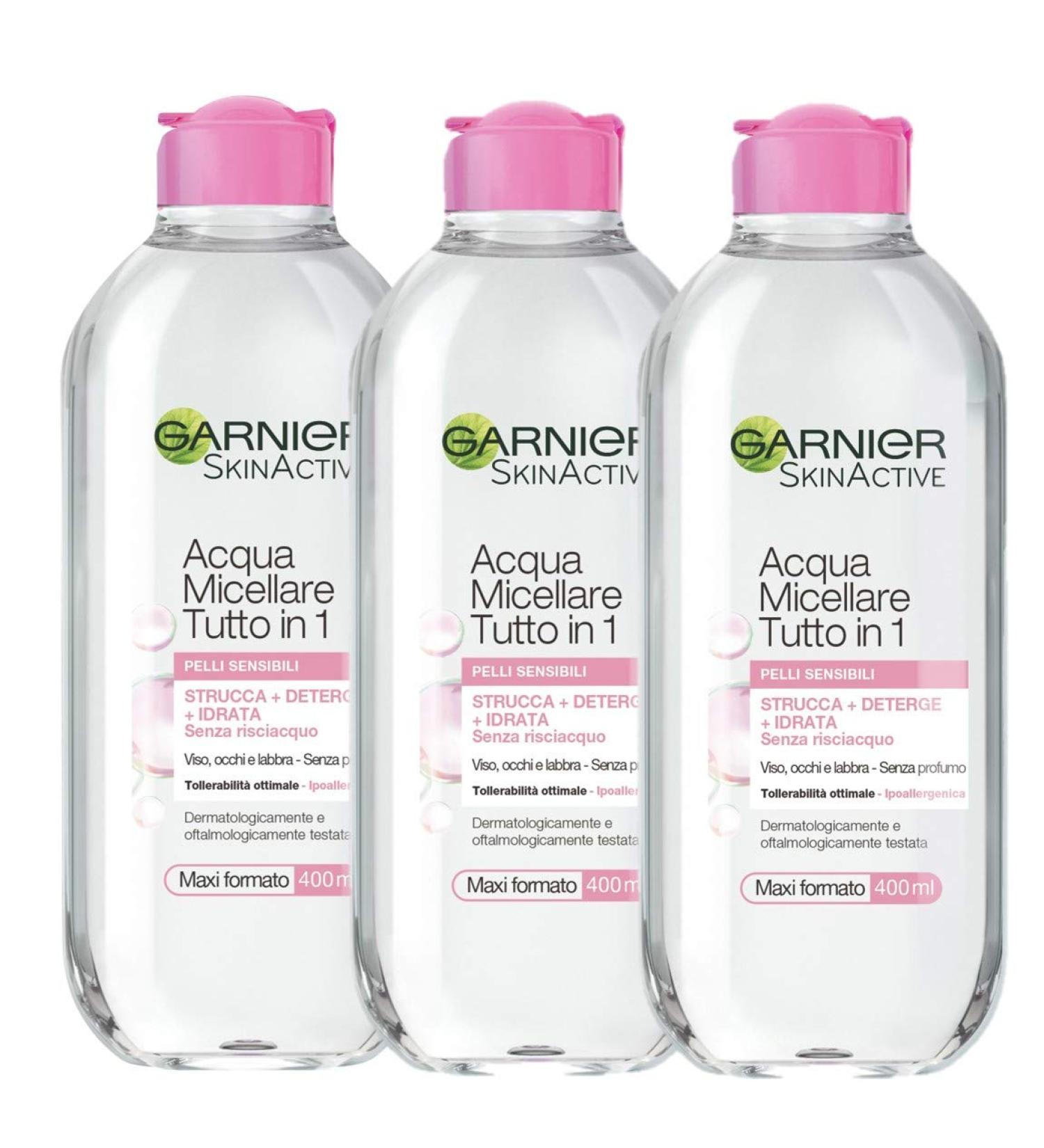 Buy Garnier Micellar Water Set - All-in-1 Cleansing & Moisturizing - 400ml 3 Pieces - International Shipping Available - Buy Online on SooperMarket.com