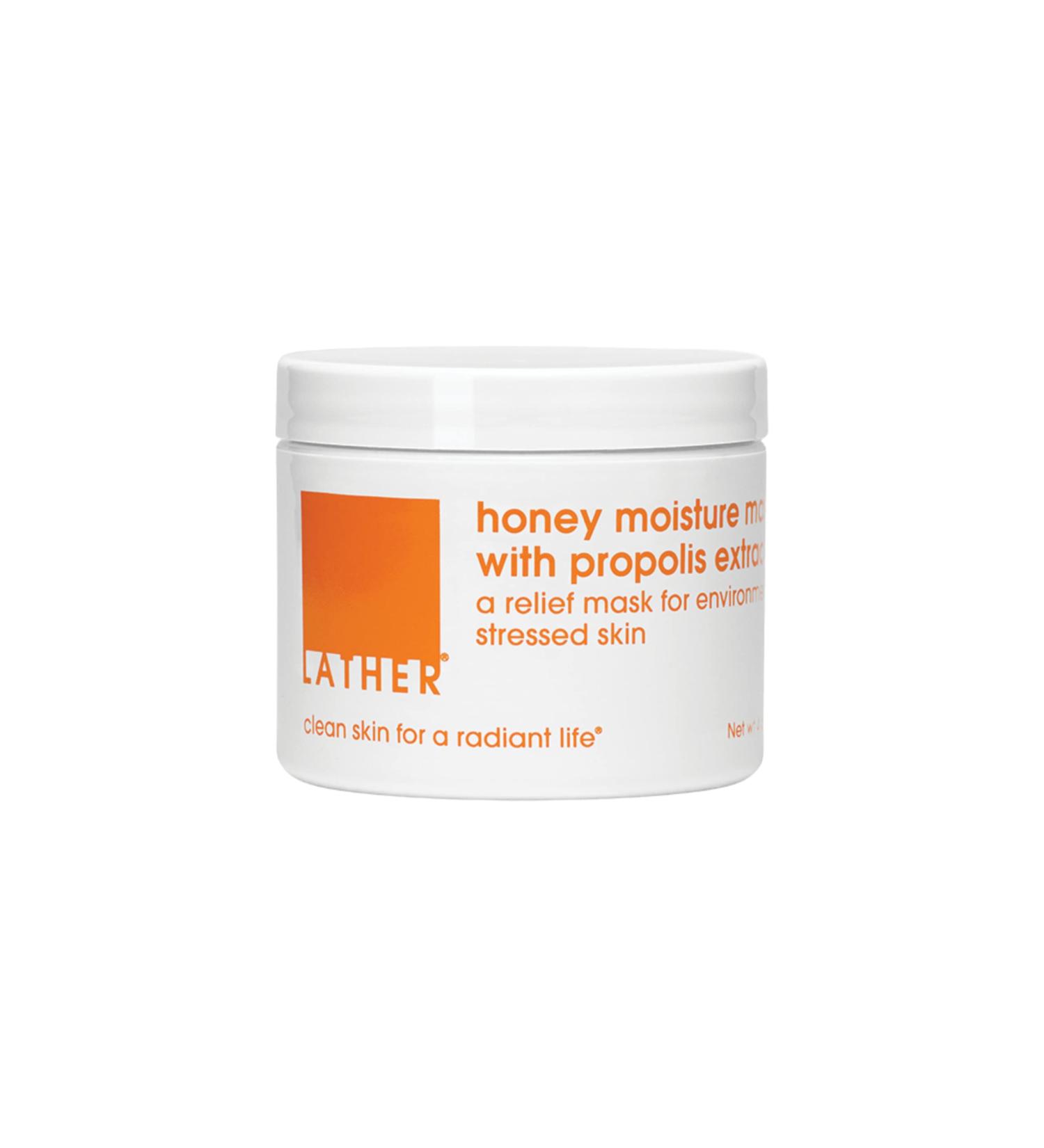 LATHER Honey Moisture Mask with Propolis Extract - Hydrating Face Mask for Combination, Mature & Dry Skin - 4 Oz - Buy Online on SooperMarket.com