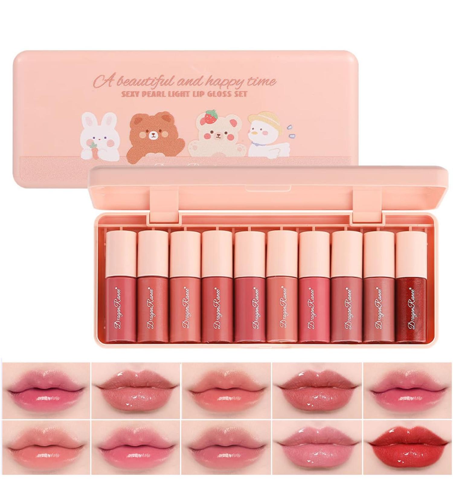 10 Colors Liquid Tint Stain | Korean Natural Moisturizing Lip Gloss | Long-Lasting Non-Stick | Multi-Use Lip & Cheek Tint Stain - Shop Now - Buy Online on SooperMarket.com