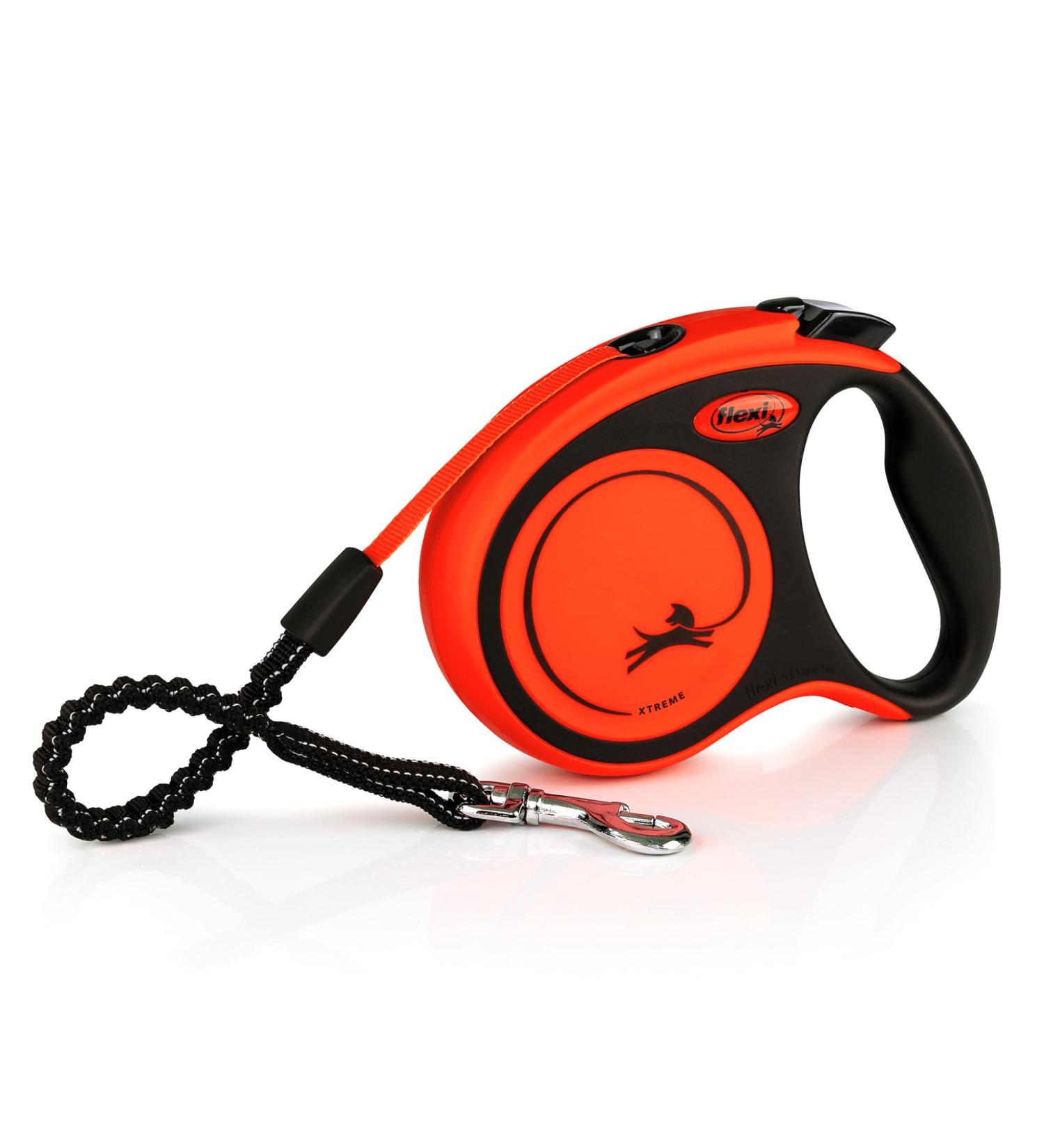 Flexi Retractable Xtreme Tape Leash - Orange | Durable & Lightweight | Size S - International Shipping - Buy Online on SooperMarket.com