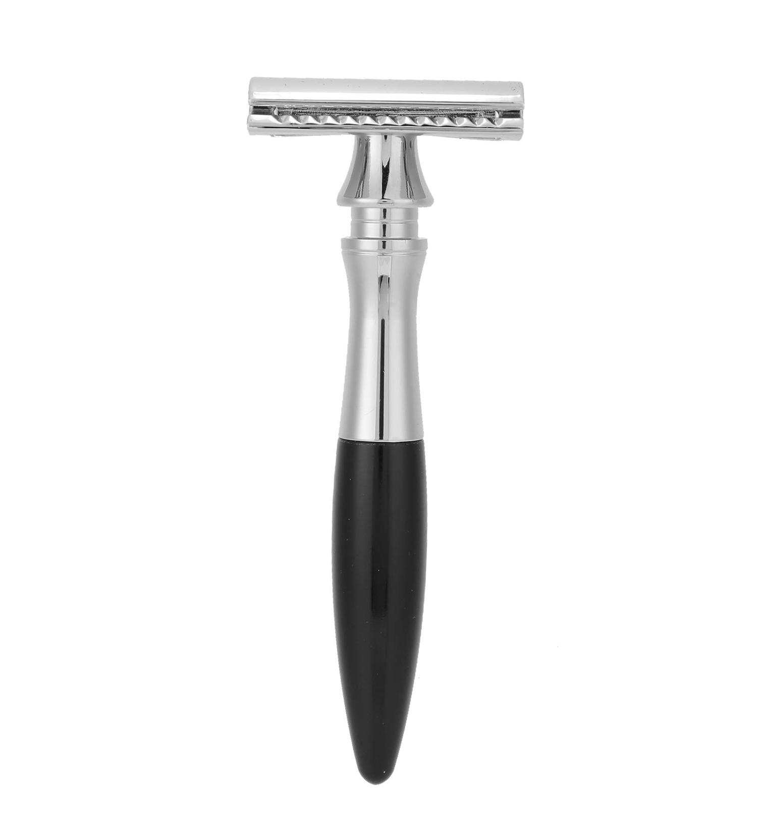 Double Edge Razor Plane - Durable Stainless Steel Manual Razor for Men (Black) | Perfect Shave Reusable & Eco-Friendly - Buy Online on SooperMarket.com