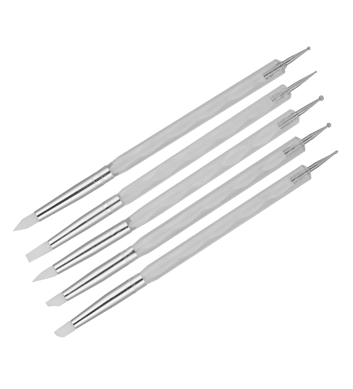 Buy Nail Painting Pen - Dual Ended Dotting Tool for Easy Nail Art | Perfect for Home & Salon Use (White) - Buy Online on SooperMarket.com