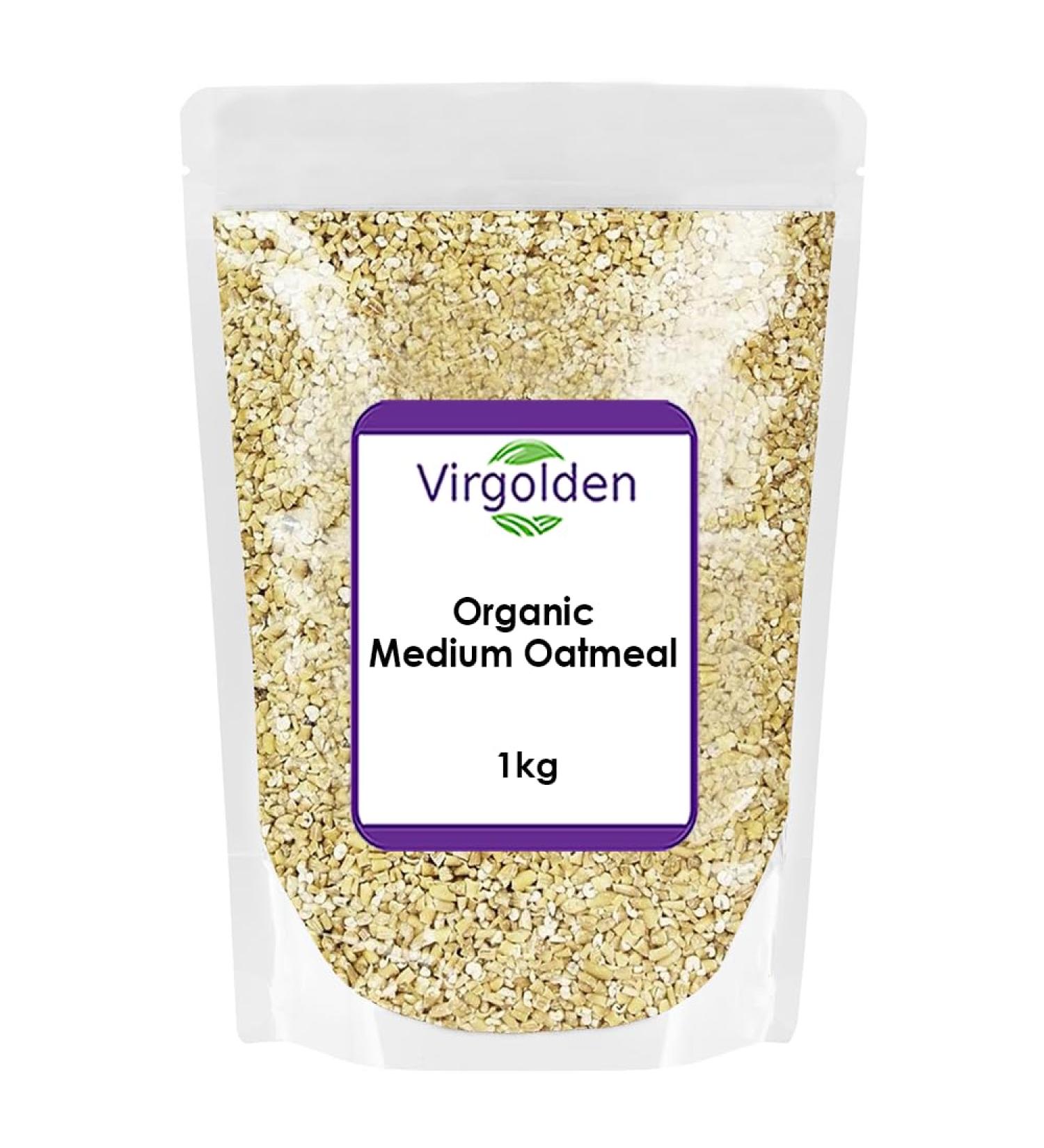 Organic Medium Oatmeal 1kg by Virgolden Organic - Buy Online on SooperMarket.com
