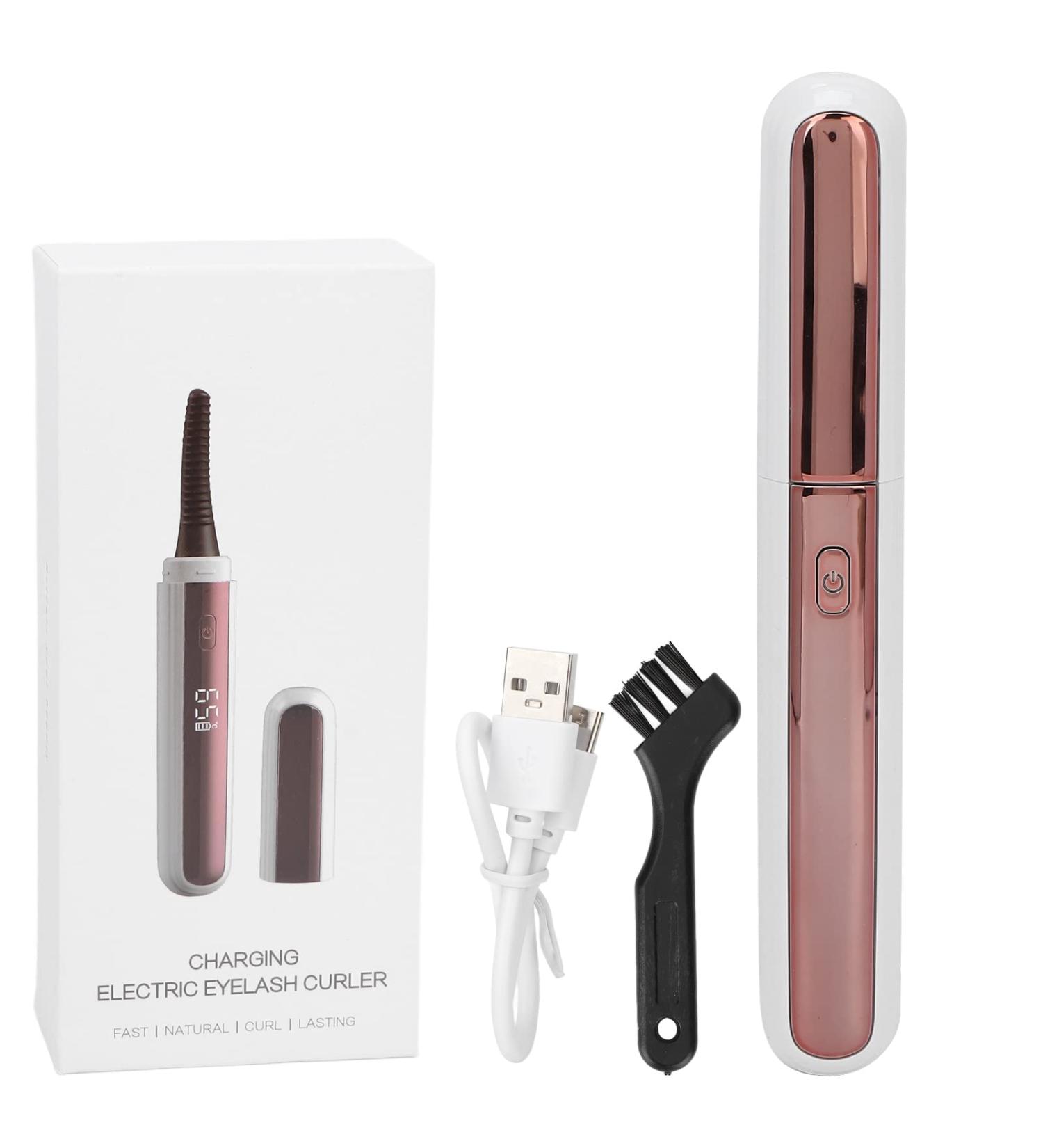 Electric Eyelash Curler Heated Eyelash Clip Heated Eyelash Curler Comb USB Charging Eyelash Curler with Mascara & 4 Level Temp Heated Eyelash Perm with LCD Display for Women Sorandynibc8m9zkr-12 - Buy Online on SooperMarket.com
