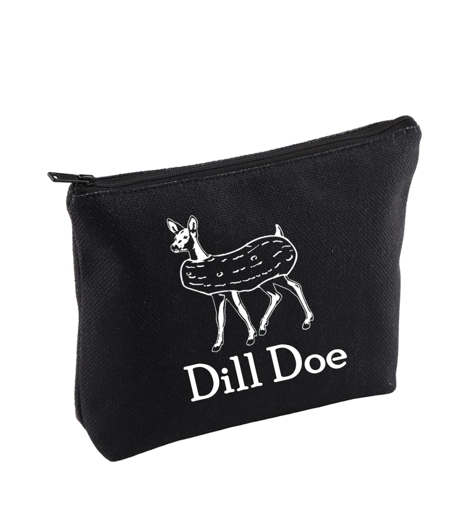 CENWA Funny Dill Pickle Gift Dill Doe Humor Deer Cucumber Cosmetic Bag Humorous Deer Gift Dill Doe - Buy Online on SooperMarket.com