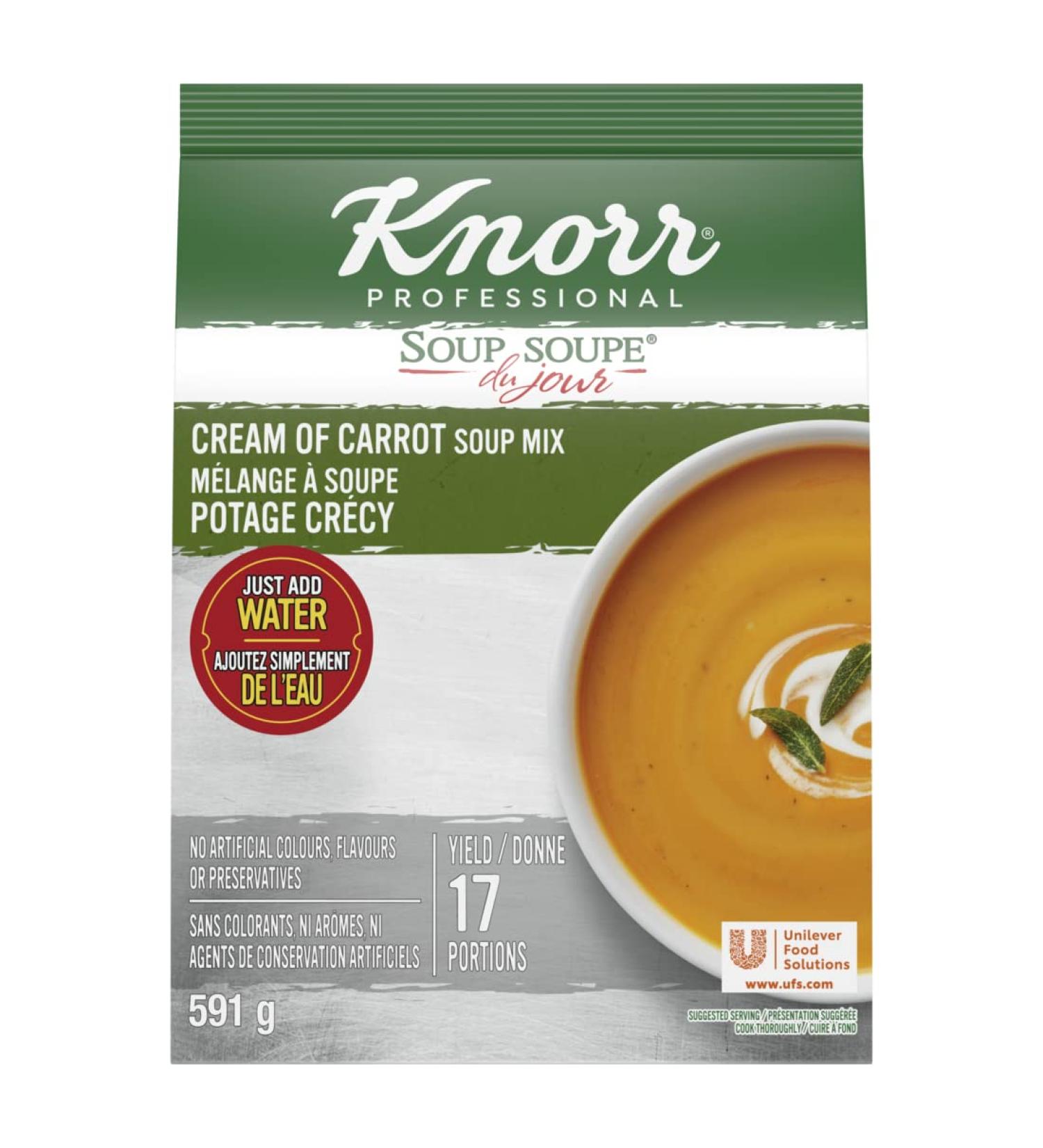 Knorr Professional Cream Carrot Soup Mix Gluten Free Cream Carrot 591 g (Pack of 1) - Buy Online on SooperMarket.com