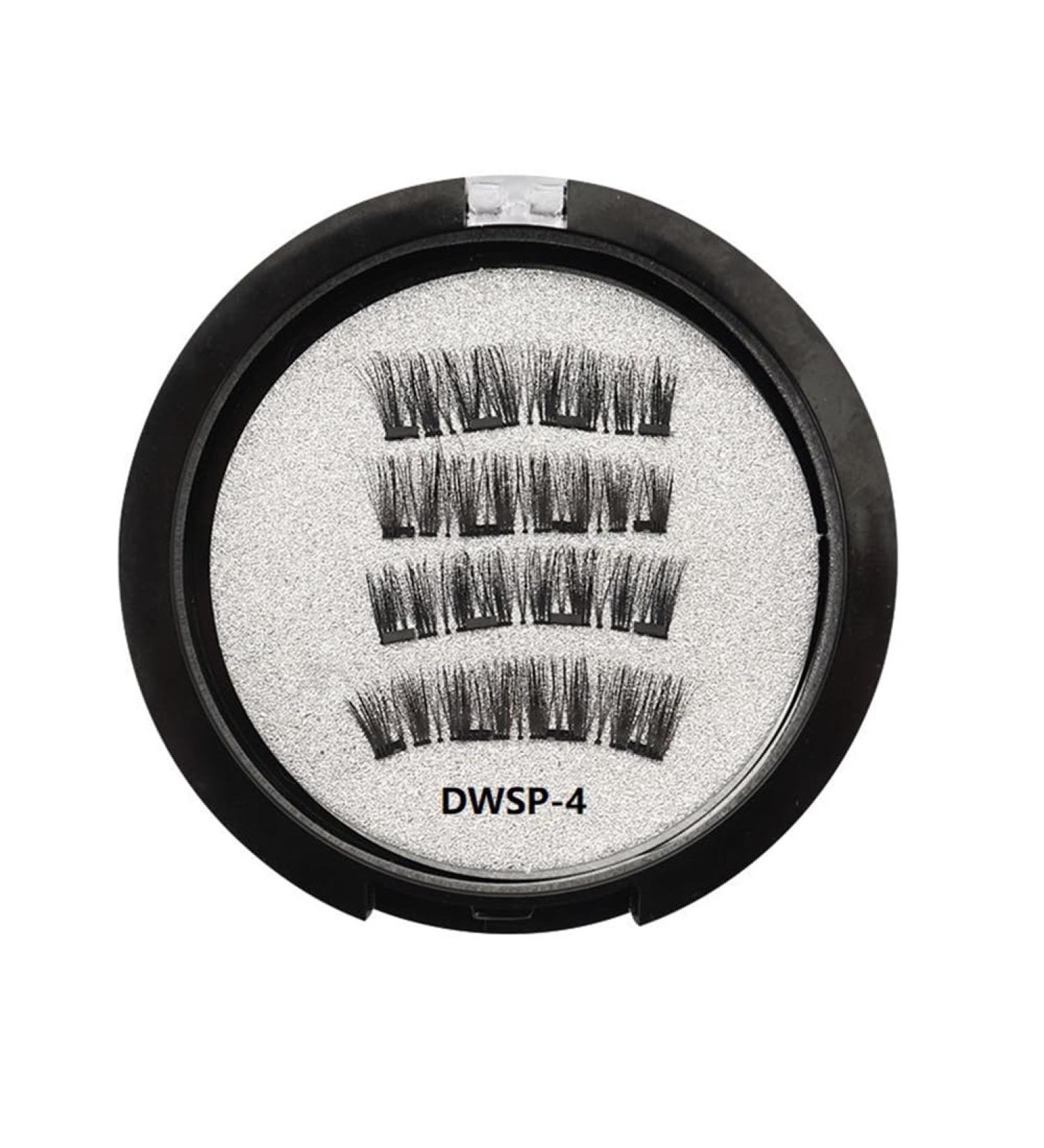 PRIZOM Magnetic Eyelashes with 2 Pairs Artificial Fiber Magnets Magnetic with Eyelash Curler DWSP-4 - Buy Online on SooperMarket.com