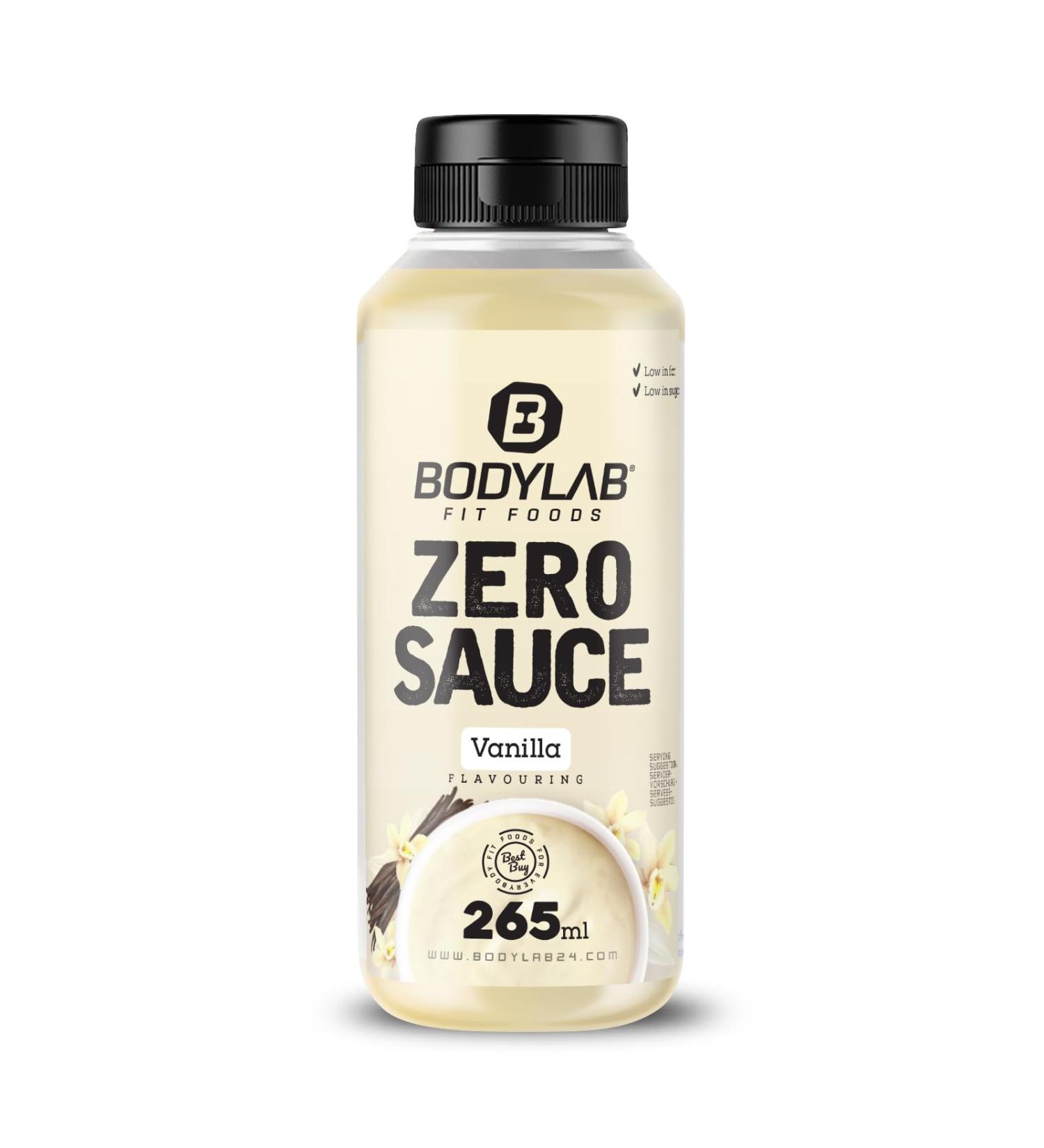 BODYLAB24 Zero Sauce Vanilla 265ml - Low-Calorie 3-9 Kcal Per Serving Fat & Sugar Reduced Perfect for Dishes & Dressings Ideal for Any Diet - 1 Pack - Buy Online on SooperMarket.com