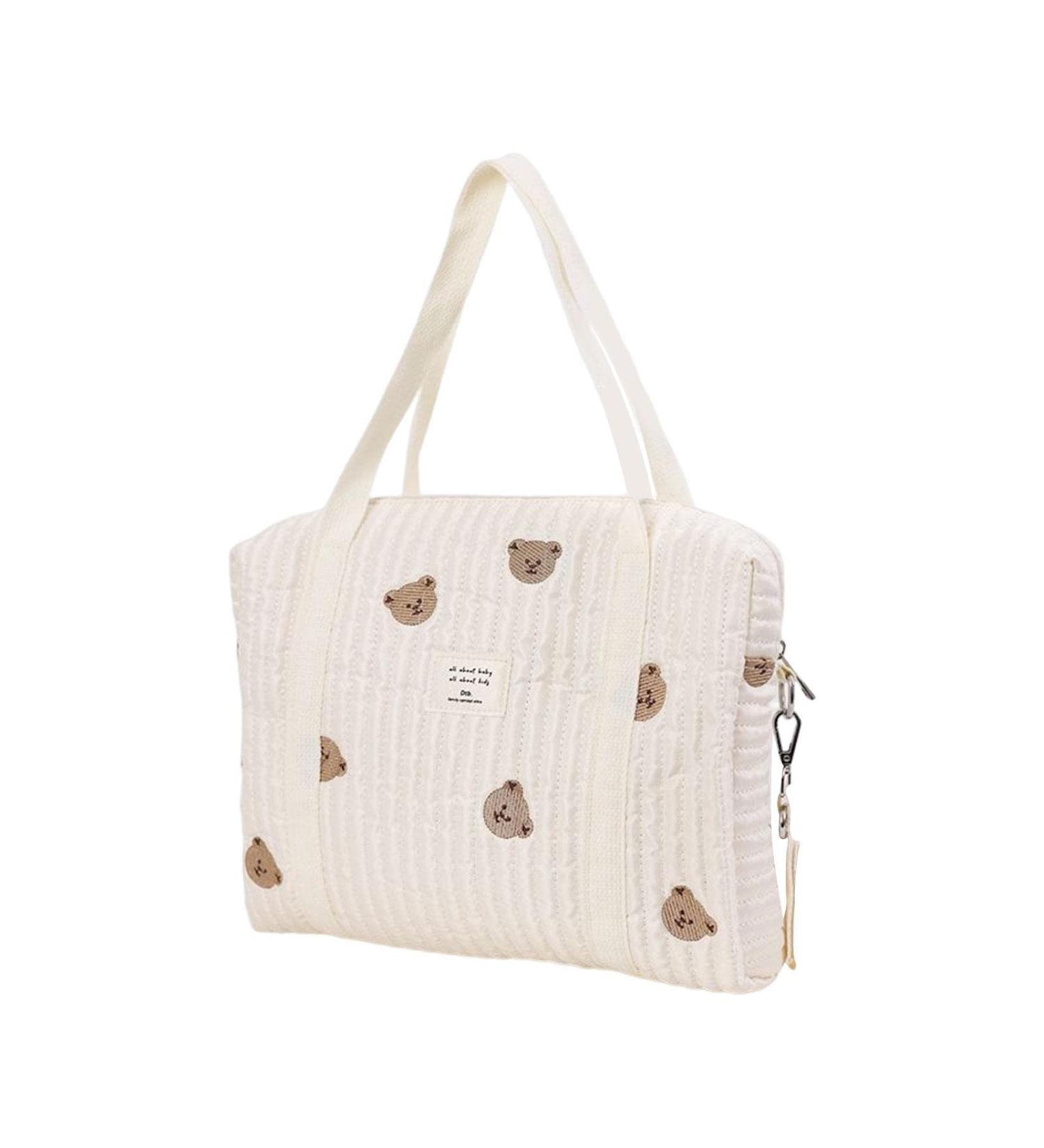 NewDVMMSS Soft Cotton Diaper Bag Carrier | Embroidered Children's Room Storage & Toy Organizers for Outdoor Trips - Buy Online on SooperMarket.com