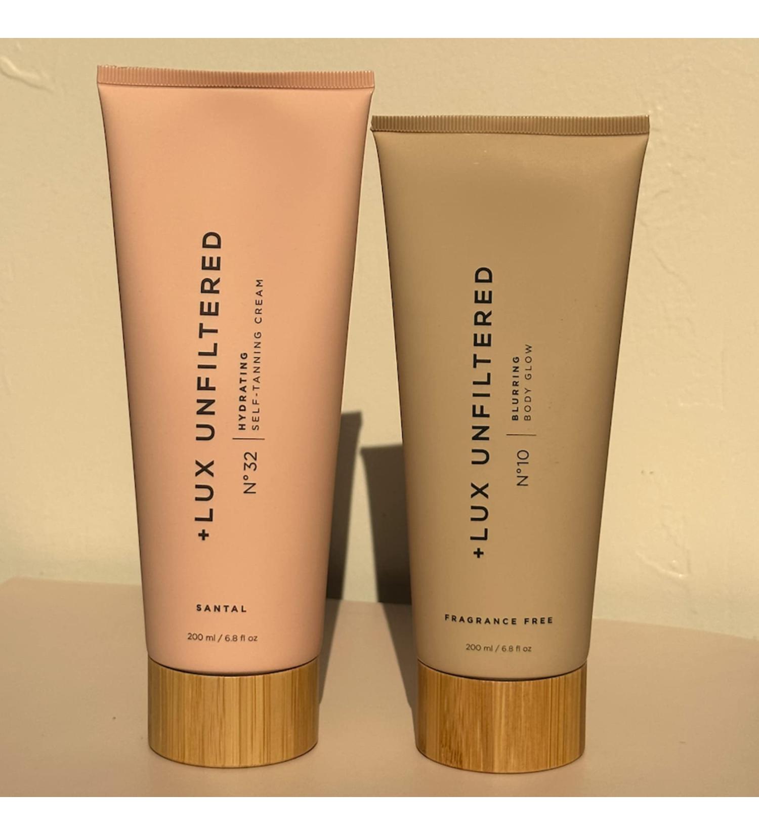 Lux Unfiltered Summer Skin Set: N 32 Gradual Hydrating Self Tanner in Santal + N 10 Blurring Body Glow - Buy Online on SooperMarket.com
