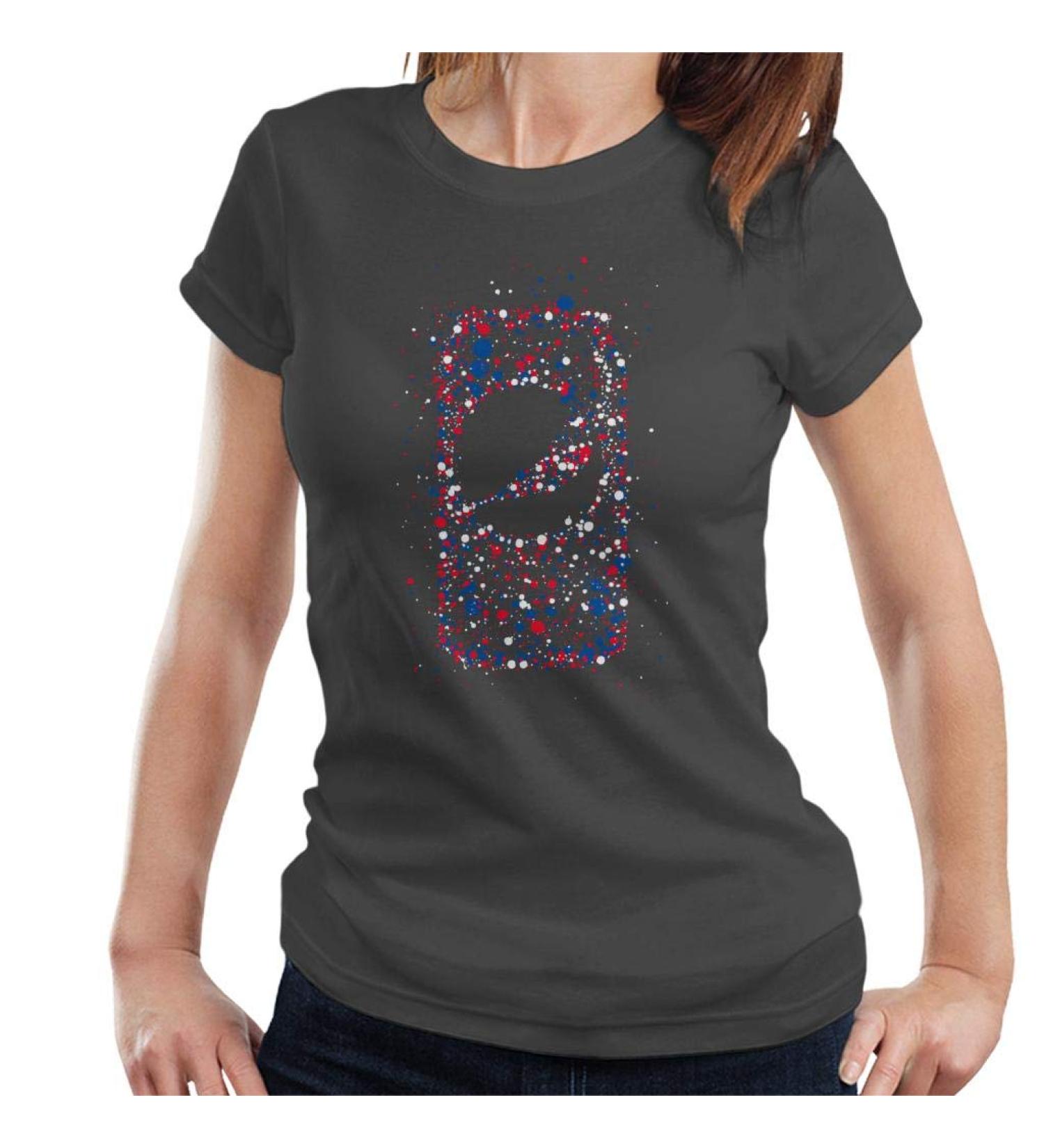 All+Every Pepsi Splash Can Women's T-Shirt L Charcoal - Buy Online on SooperMarket.com