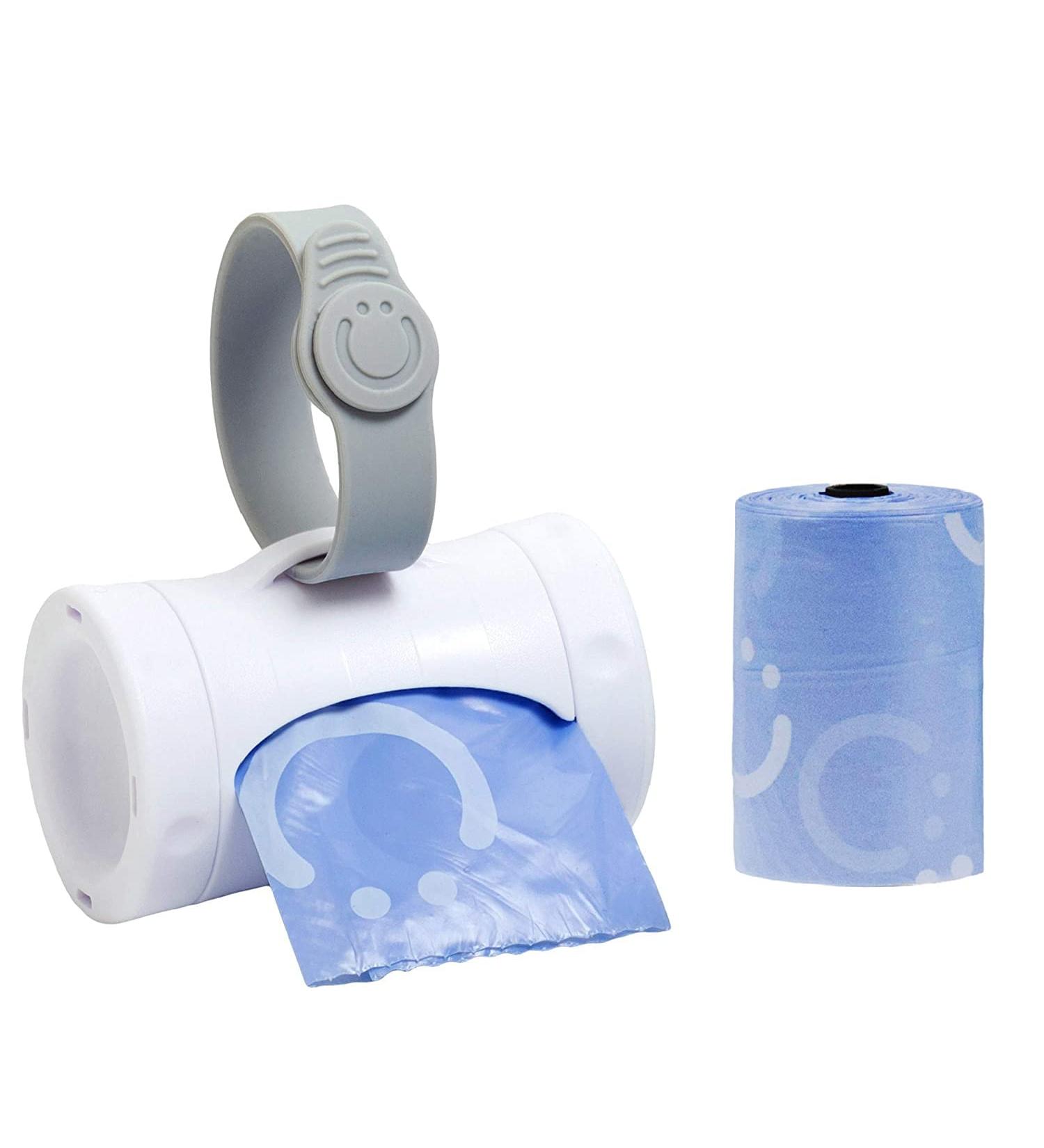 Ubbi Retractable On-the-Go Bag Dispenser for Baby Travel | Essential Diaper Bag Accessory | Lavender Scented | Perfect Baby Gift - Buy Online on SooperMarket.com