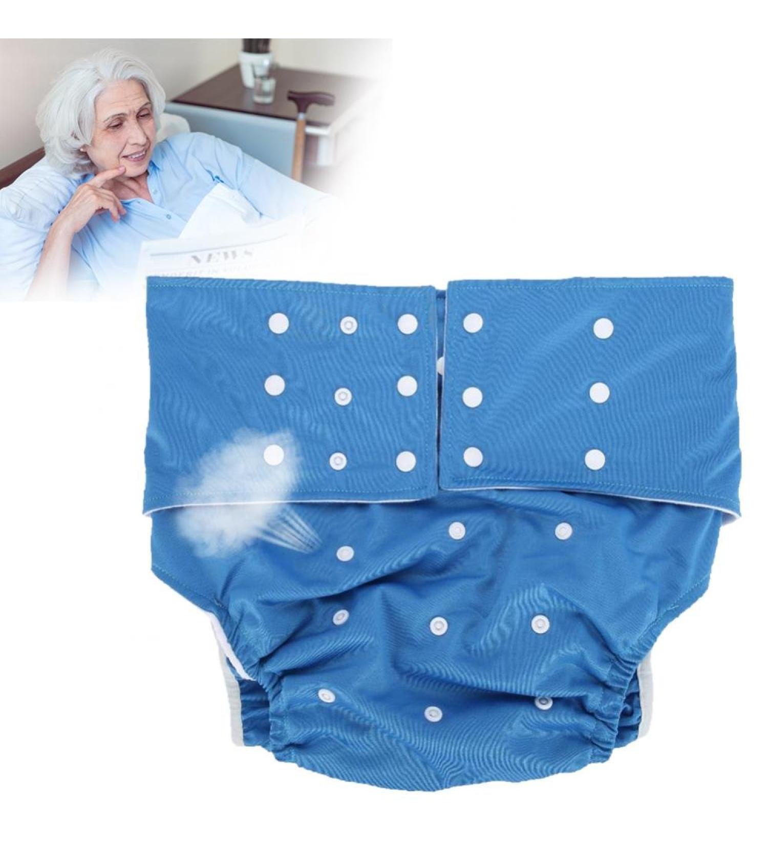 Adult Pocket Nappy Cover - Close-Fitting Reusable Diaper for Incontinence Care - Adjustable Cloth Protective Underwear for Men, Women, Teens (Dark Blue) - Buy Online on SooperMarket.com