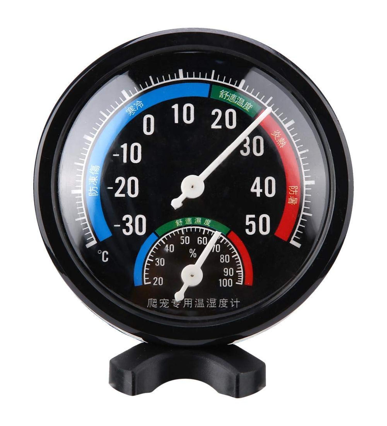 Reptile Thermometer Hygrometer 2 in 1 Reptile Terrarium Temperature Hygrometer Dial Gauges Reptile Thermometer for Lizard Tortoise Spider - Buy Online on SooperMarket.com