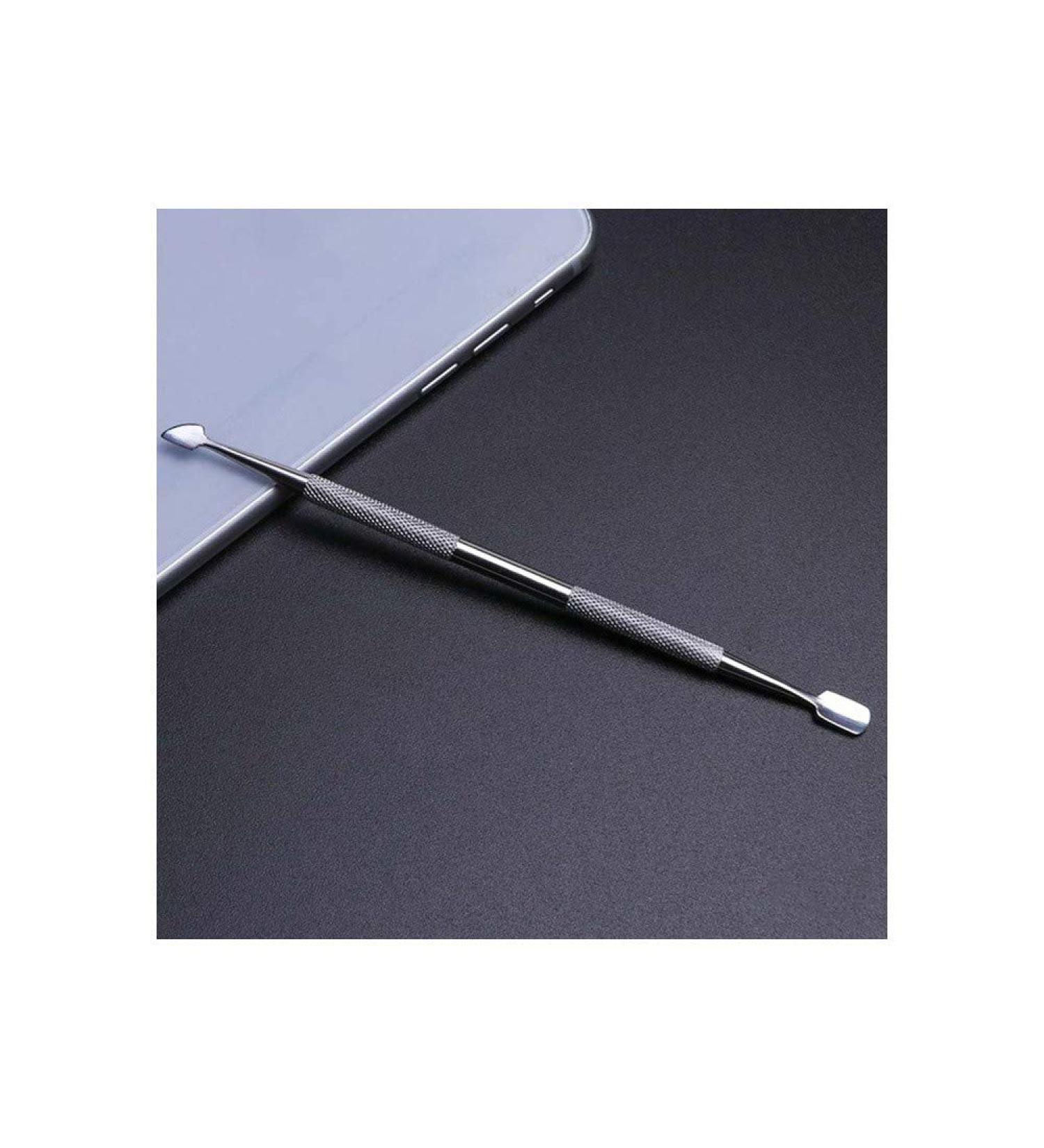 1pcs Double-end Nail Art Cuticle Remover Stainless Steel Manicure Pedicure Pusher Fork Scissor Trimmer 2-ways Nails Tool 27 - Buy Online on SooperMarket.com