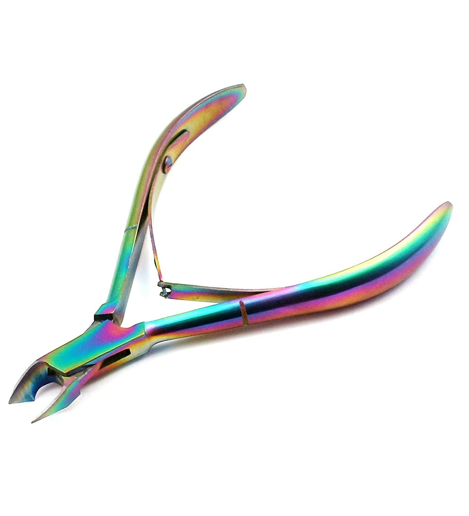 Precise Canada: 1pc Nail Art Colorful Cuticle Nipper Clipper Scissor Dead Skin Remover Manicuring Nail Art Tool