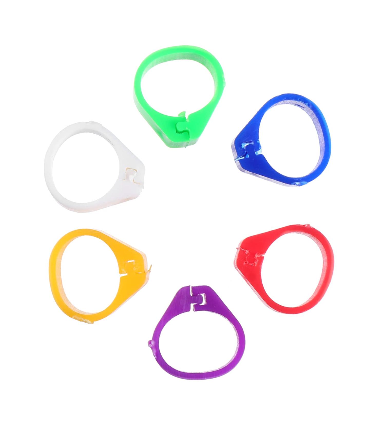 600 Pcs Pigeon Foot Ring Chicken Foot Ring Baby Large 1X0.5cmx3pcs Colorfulx3pcs - Buy Online on SooperMarket.com