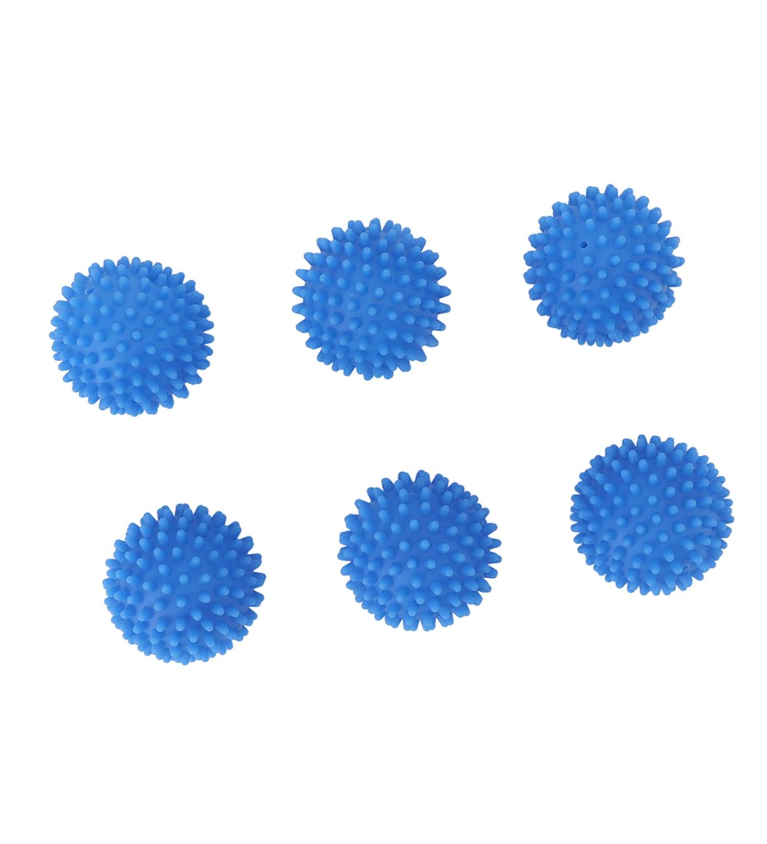 Eco Laundry Dryer Silicone Balls Silicone Laundry Dryer Reusable Balls Practical Reduce Drying Time Eliminate Wrinkles Reusable for Apartment (Blue 6 PCS) - Buy Online on SooperMarket.com