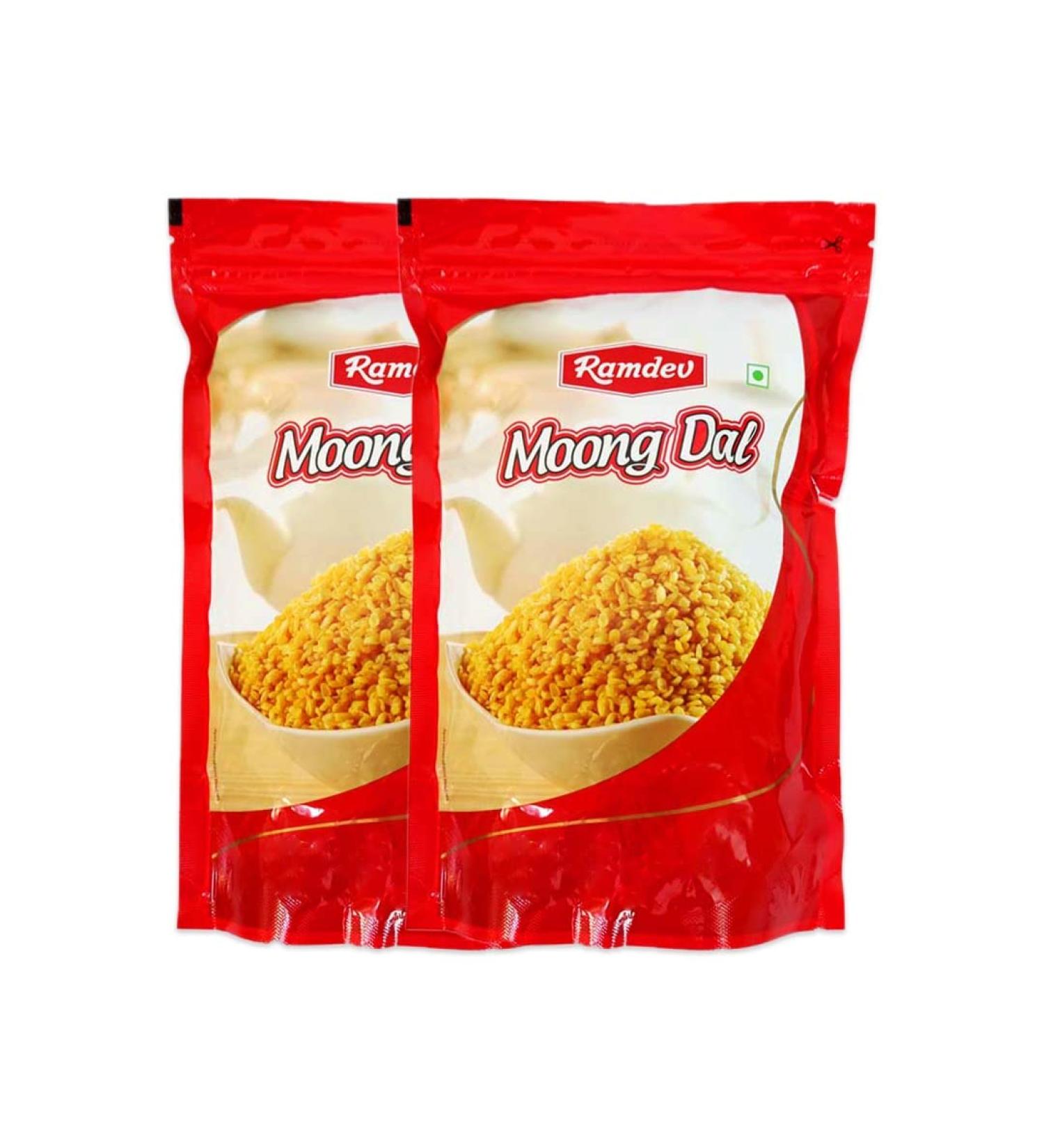 Ramdev | Moong Dal | 400G | Indian Origin | Namkeen |Tasty and Healthy (Pack of 2) Moong Dal 2 Pack - Buy Online on SooperMarket.com